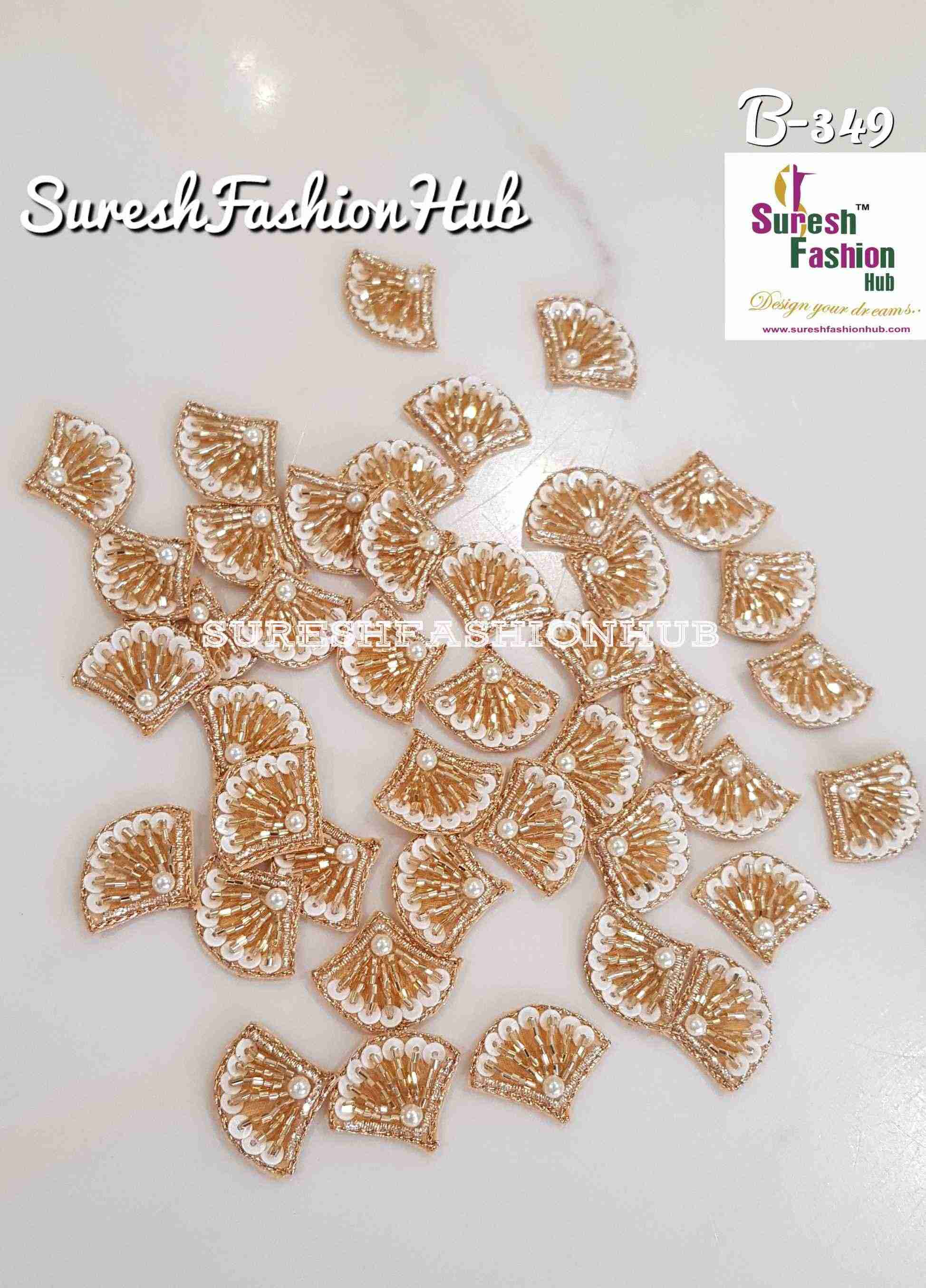 Half Flower With Pearl Butties