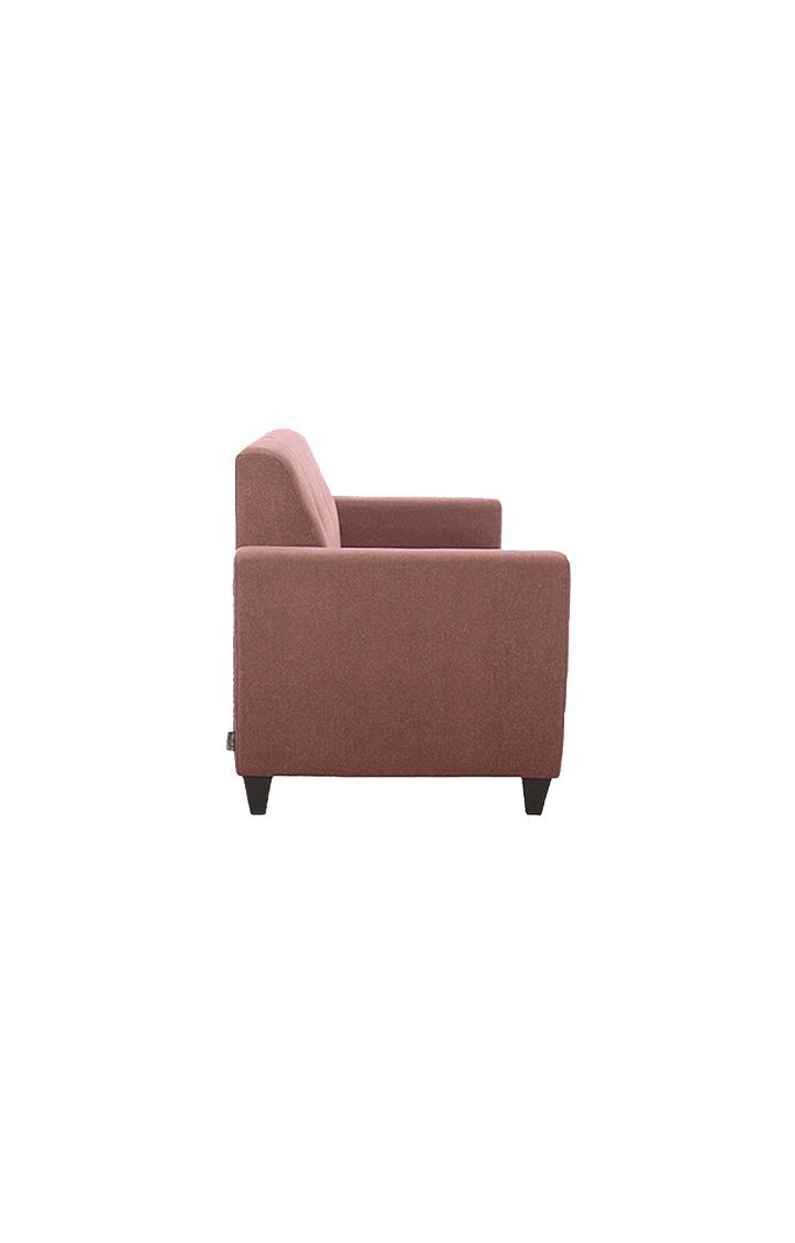 neudot Elegance Sofa for Living Room |3 Persons Sofa|Premium Fabric with Cushioned Armrest |Neem Wood Frame|3 Seater in - Ceramic Pink
