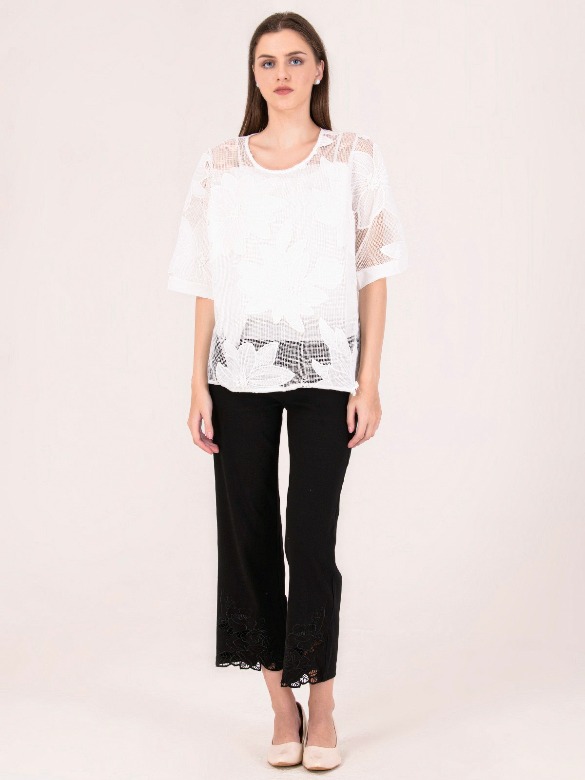 Albion Women White Smart Top