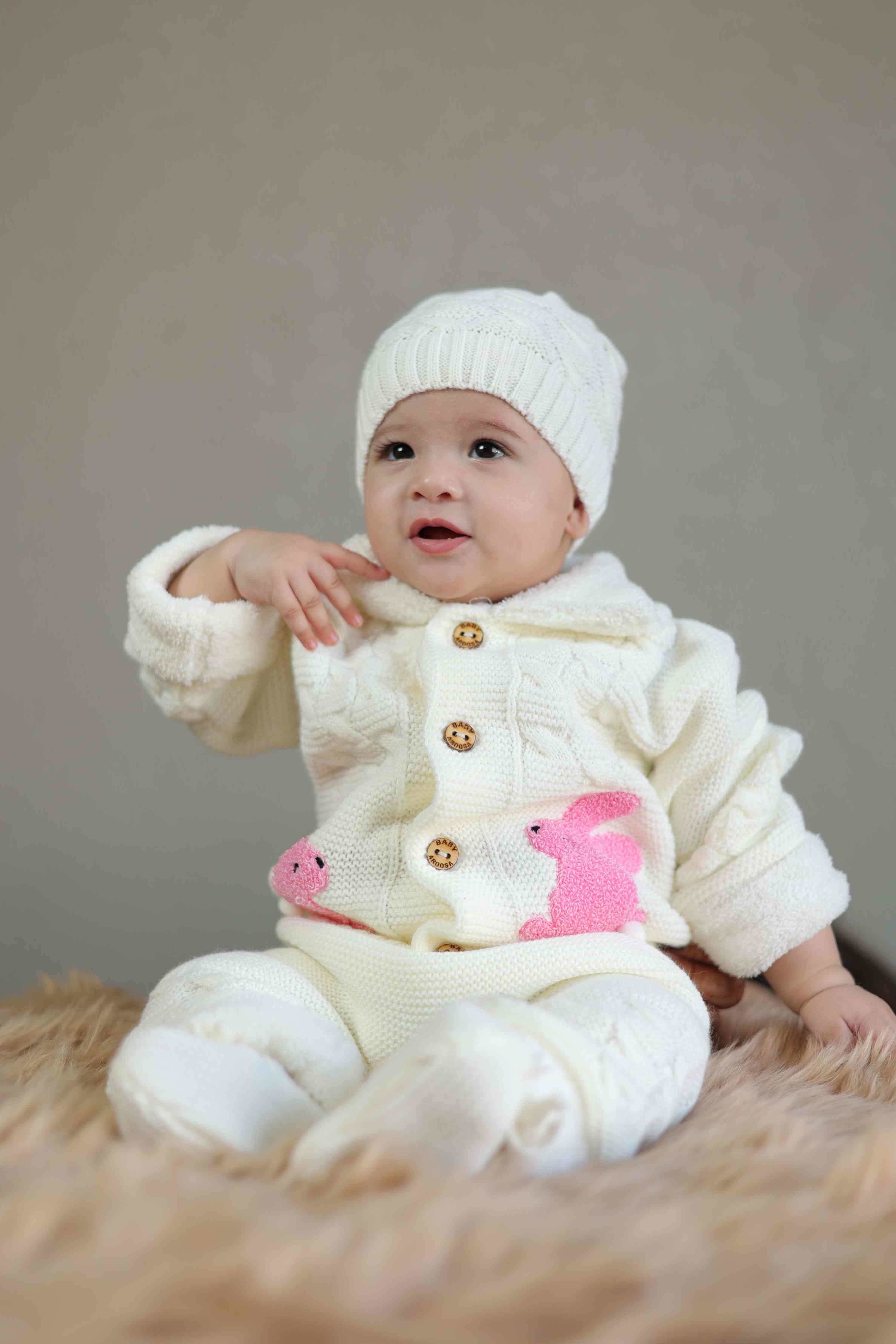 Bunny Blossom Woolen Baby Set