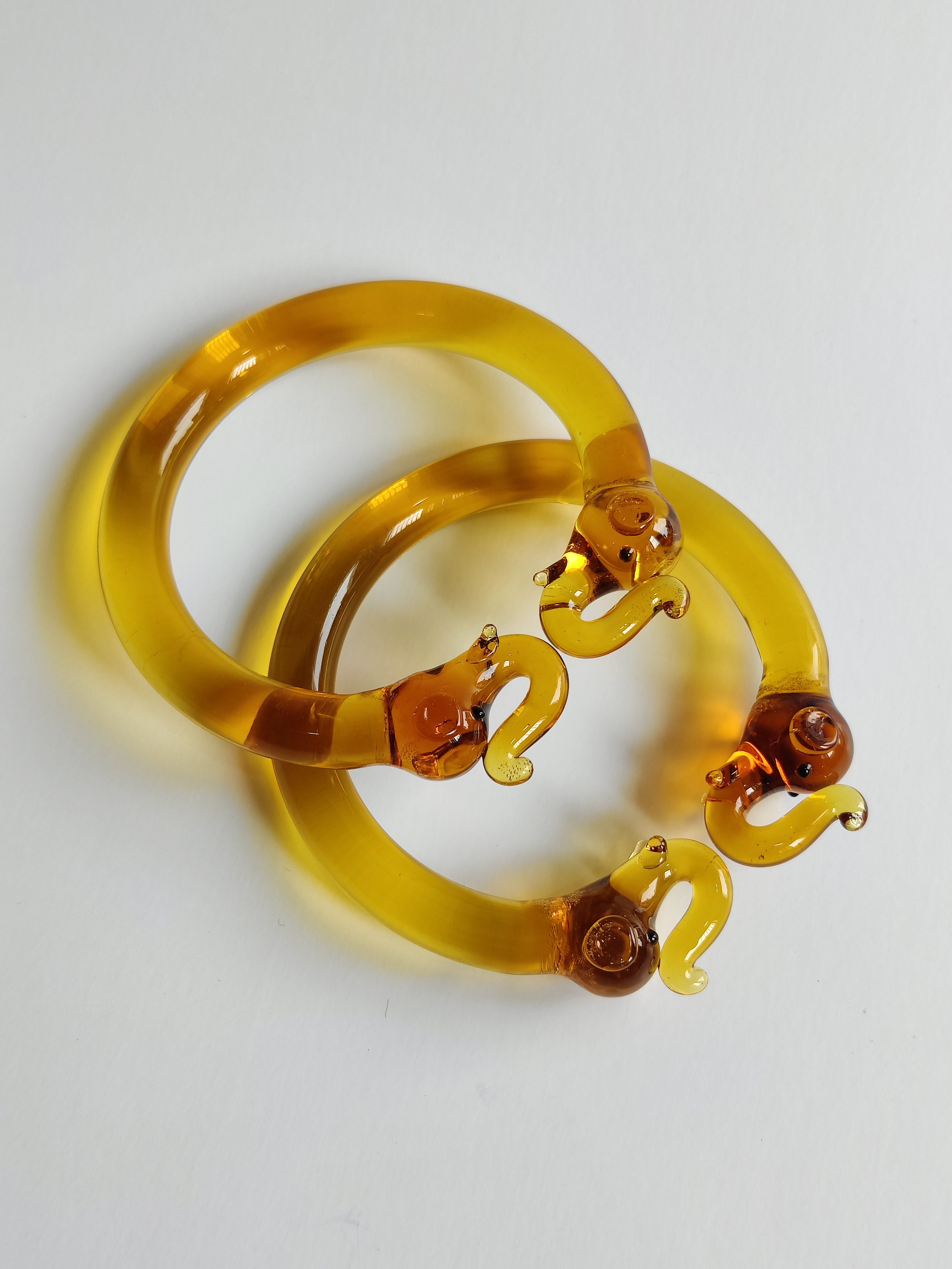 elephant bangle yellow