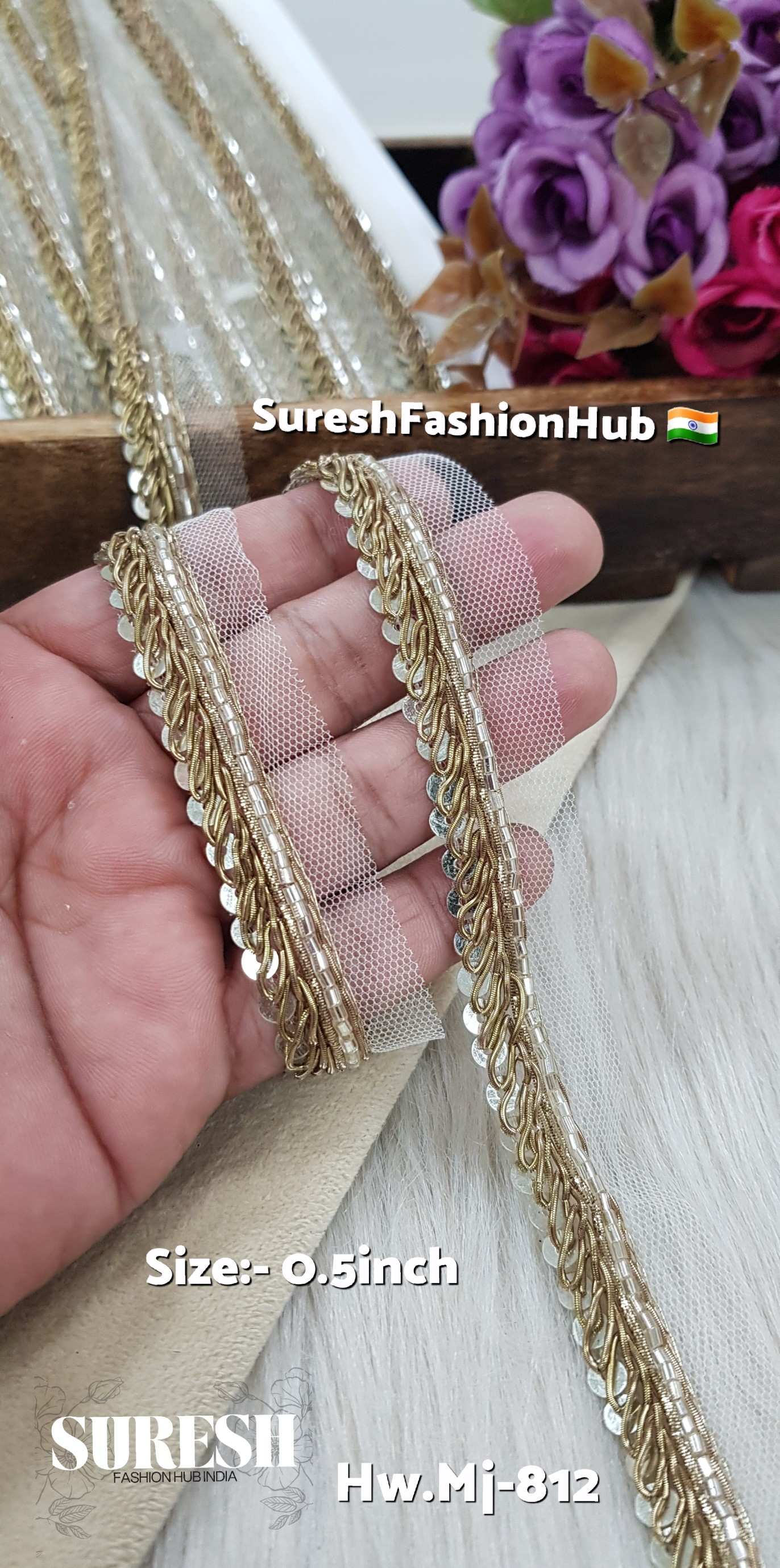 Matt Sabyasachi-Inspired Handmade Lace – Mj-812