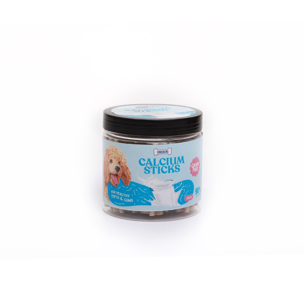 Snackers Calcium Milk Sticks Twist Sticks Dog Treats - 200 gm