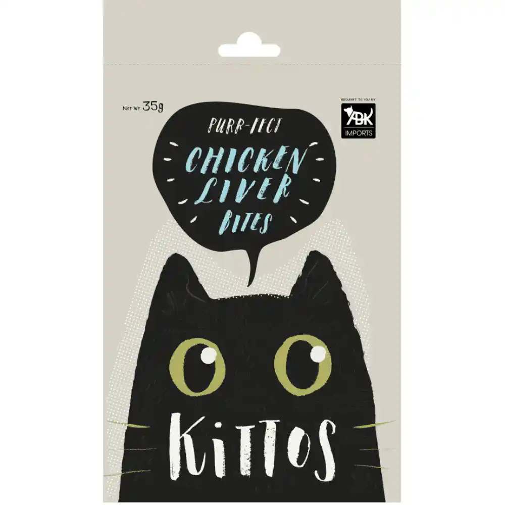 Kittos Chicken Liver Bites Cat Treat, 35 g