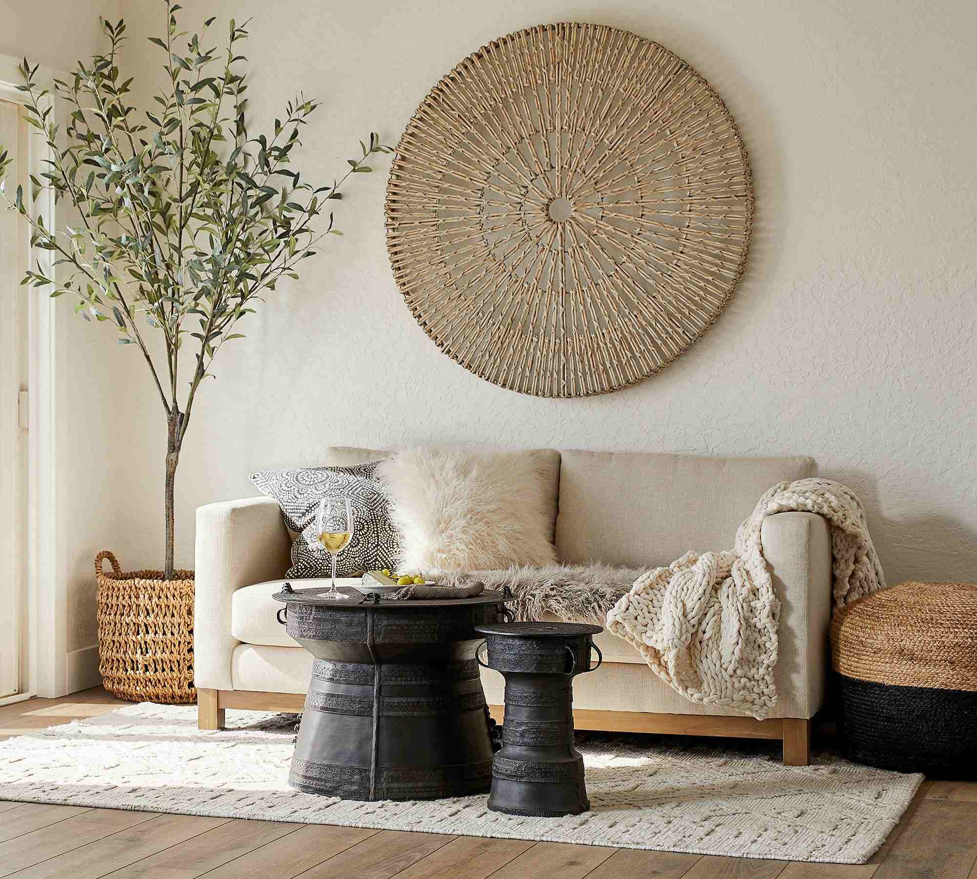 Pottery Barn | Jake Brindle Wood Base Sofa