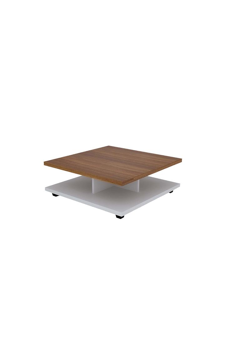 NEUDOT Bucks Engineered Wood Coffee Table | Center Table for Living Room |Tea Table, Coffee Table with Storage for Drawing Room and Office| Finish Color - Leon Teak |1 Year Warranty