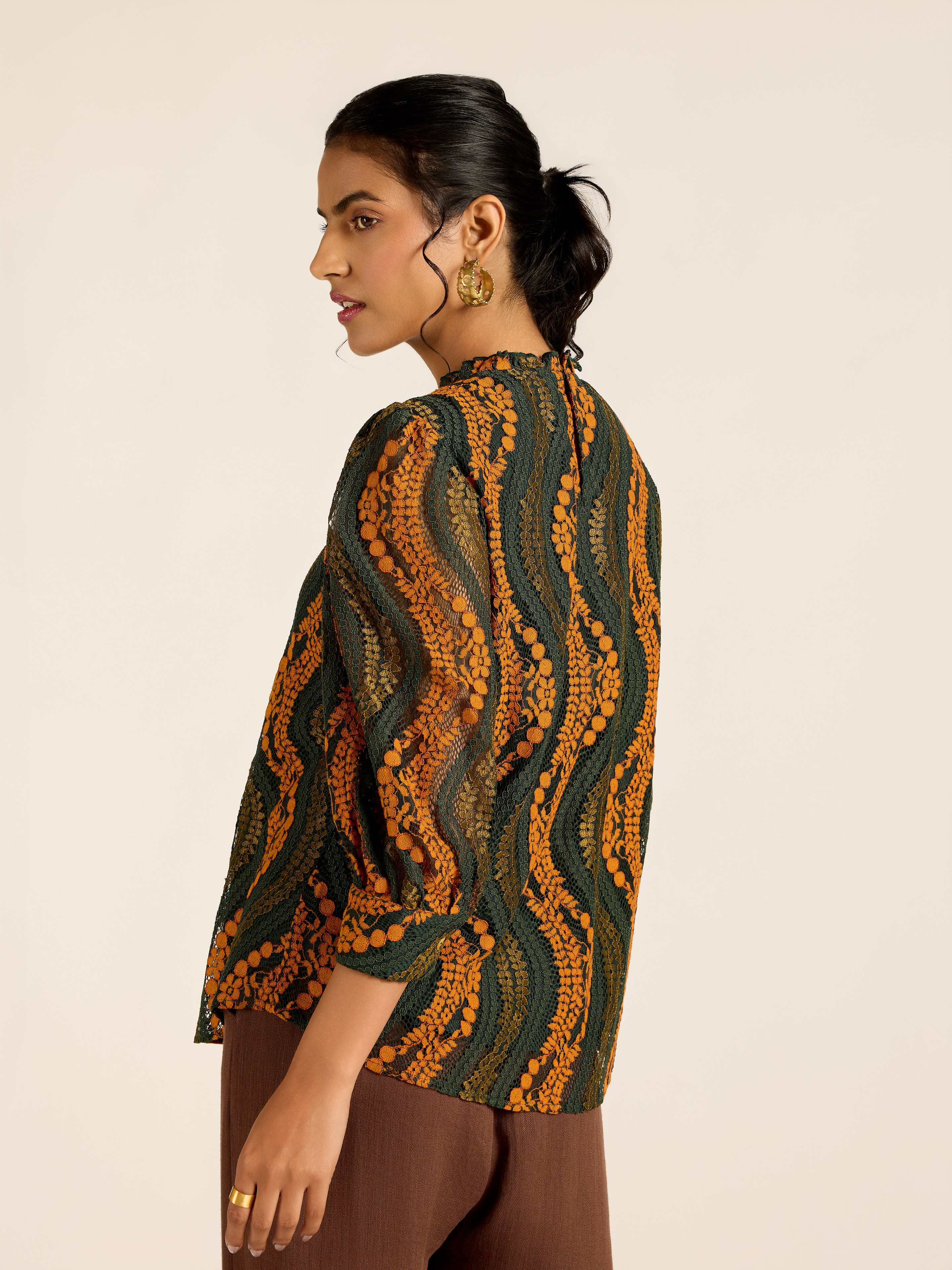 GREEN MARGO TOP