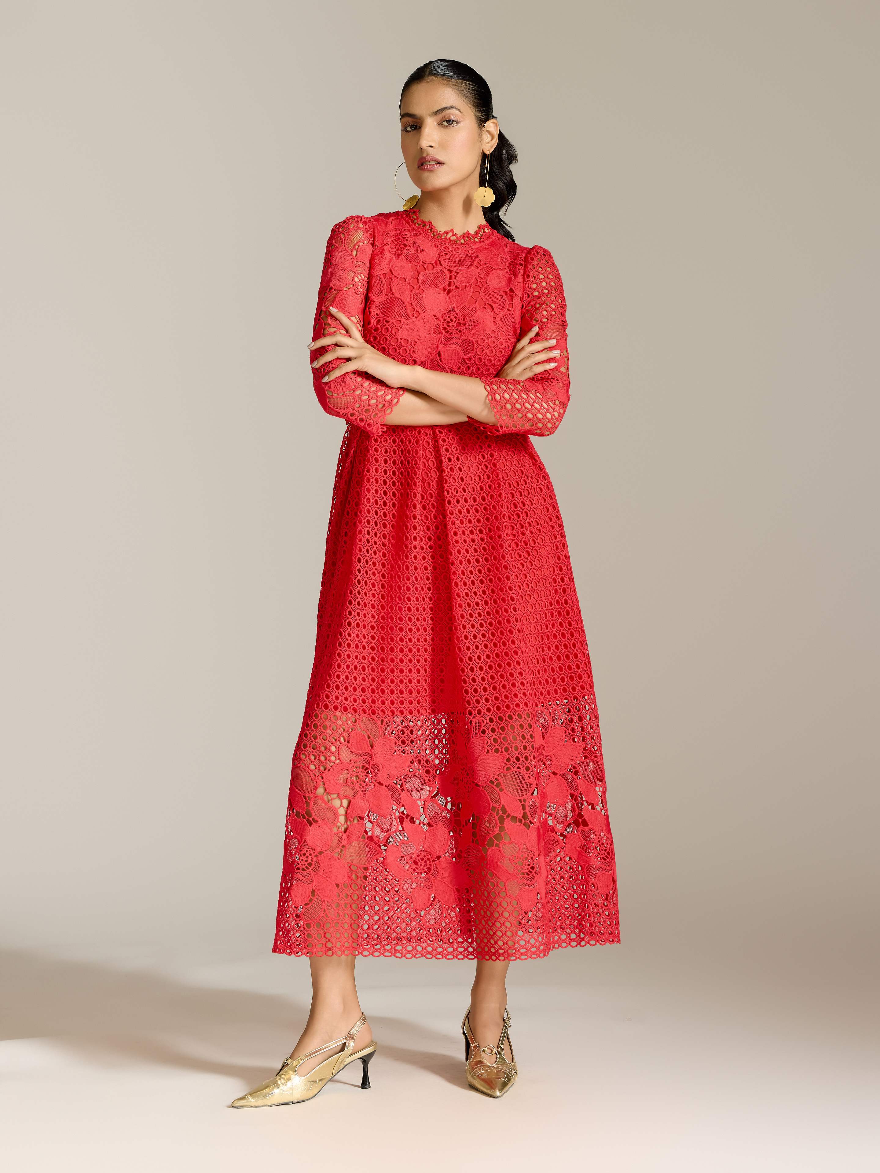 Red Marin Long Dress