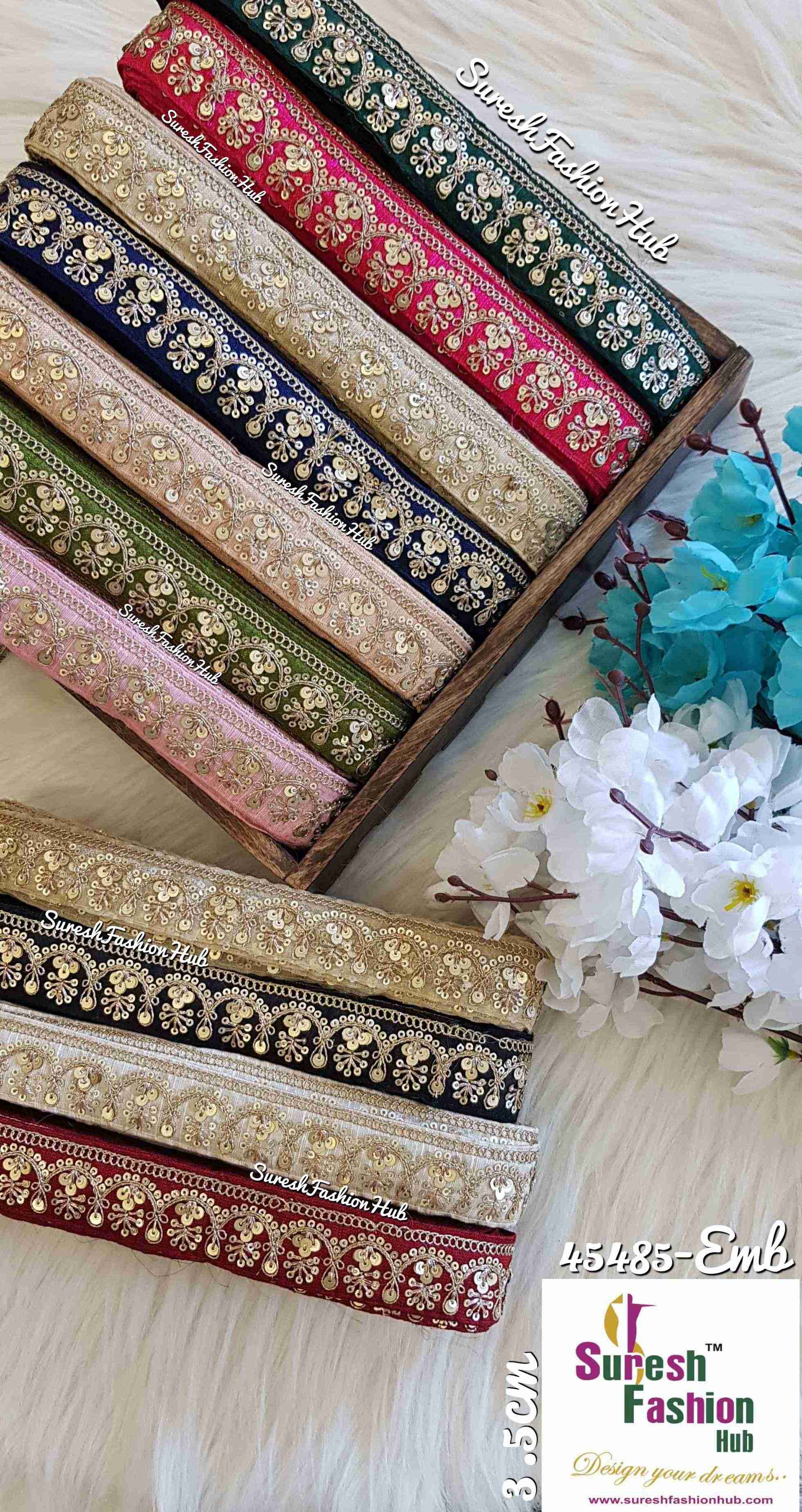 Indian Laces Embellishments Embroidery Saree Border  Wholesale Silk Crafting Sewing Decorative Designer Ribbons #bohobagmaking #fedorahats  #minne  #lndianlaces  #Sareeborder #アニー都城  #pasamanerías #pasamaneriasbordadas #Embellishments #可愛いマスク  #Embroiderytrimmings #アクセサリーパーツ #インドレース #homedecorating #galonesimportados #