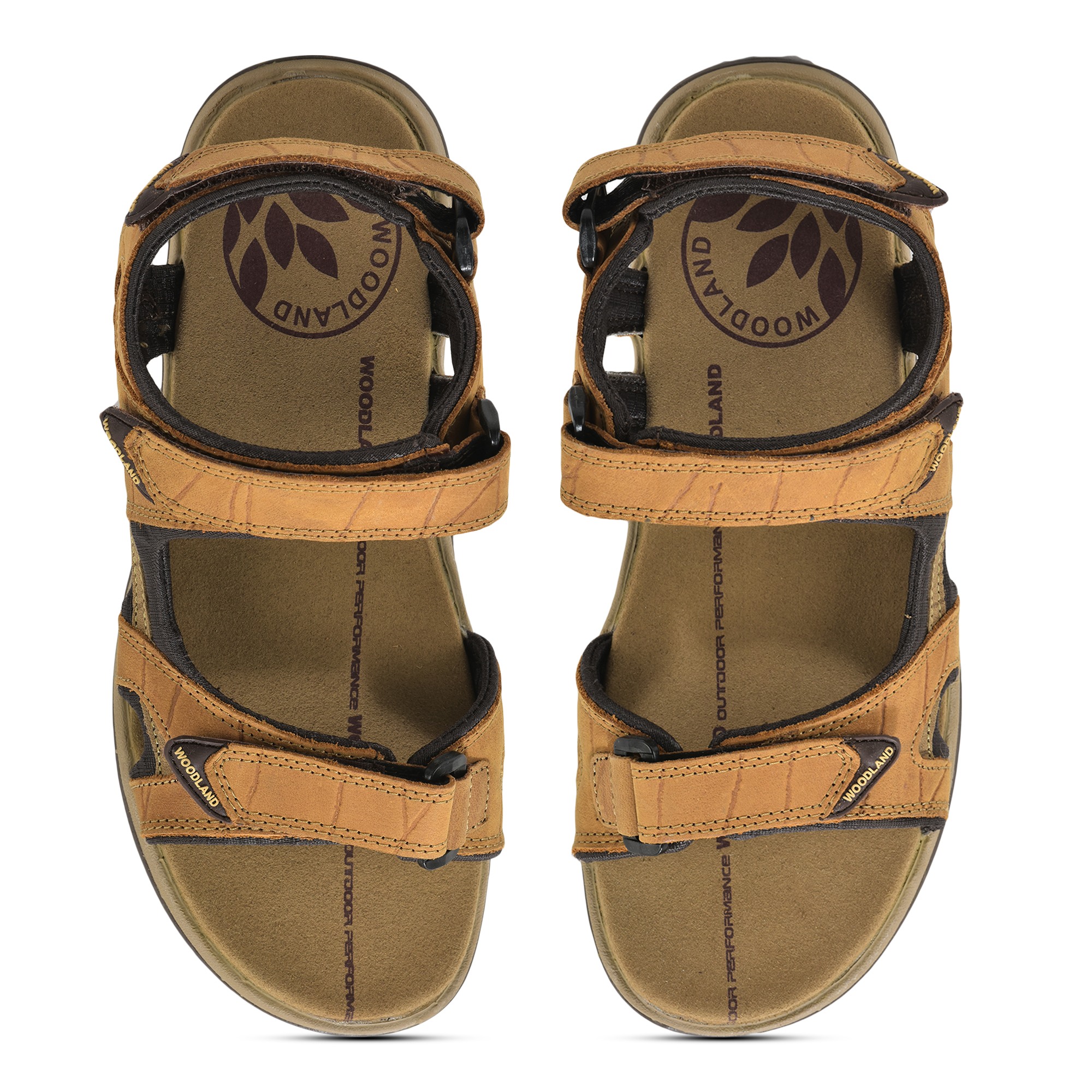 Woodland Camel back strap floater sandals