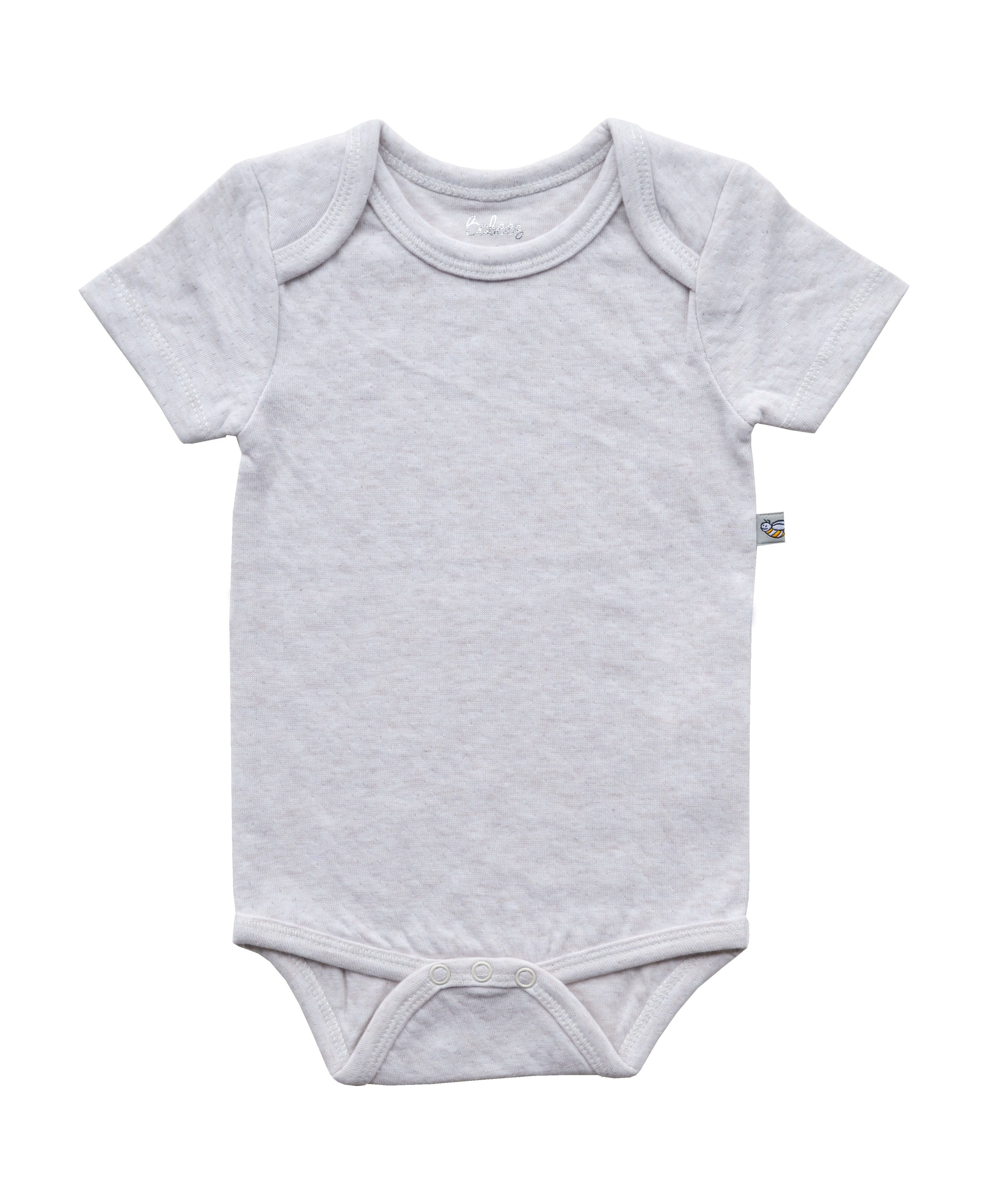 Babeez | Beige Melange Baby Body (100% Cotton Pointel Fabric) undefined