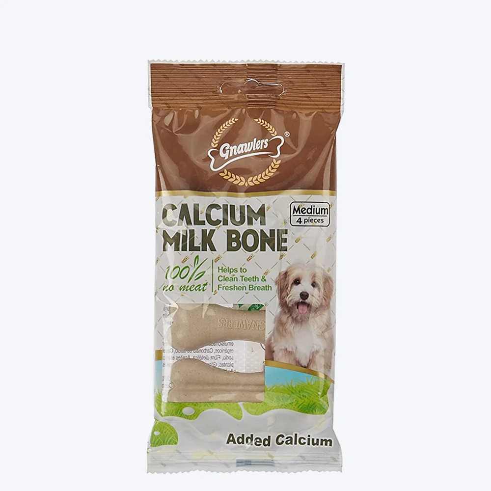 Gnawlers Calcium Milk Bone Dog Treats For Dogs 4 in 1