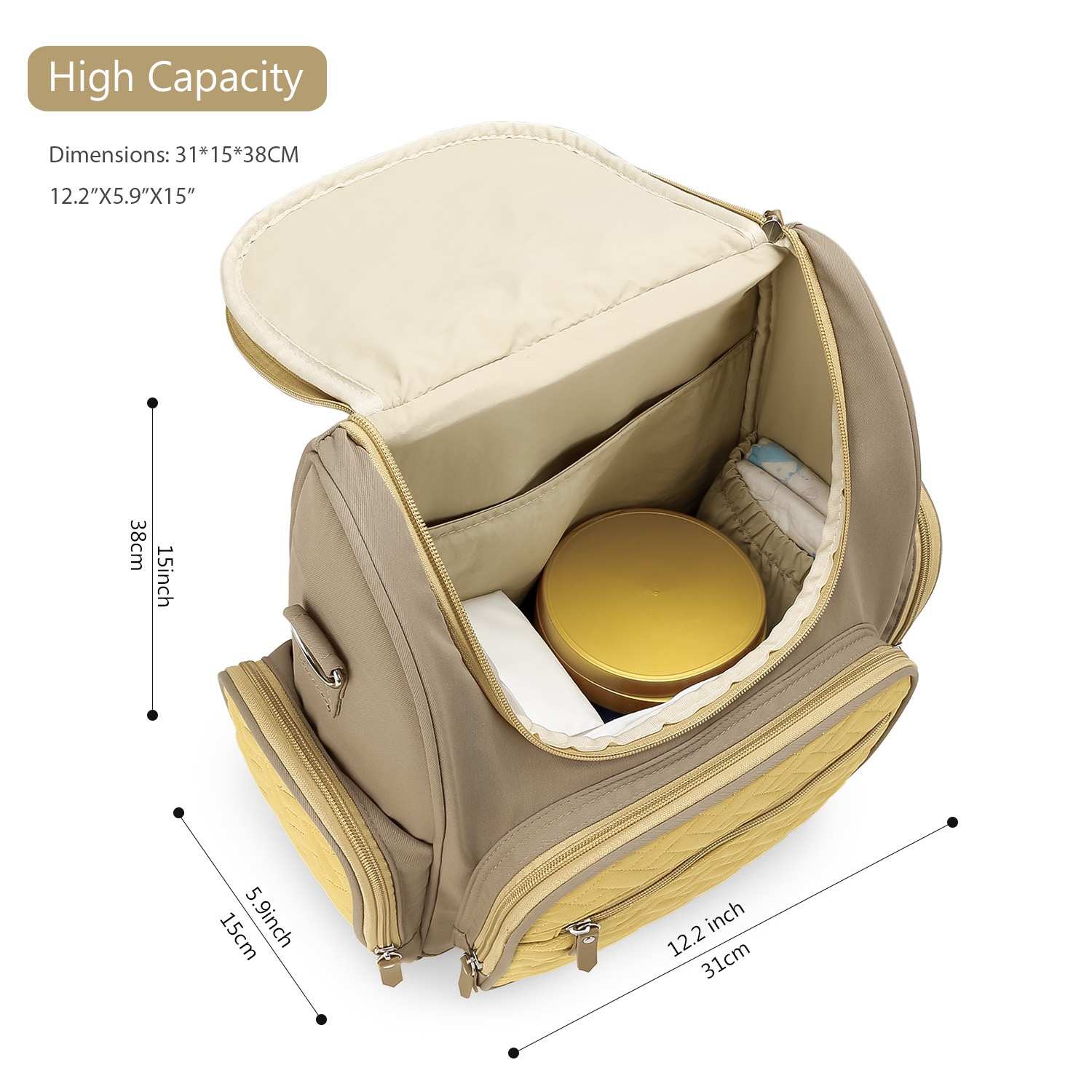 Sunbeam Luxe Diaper Bag