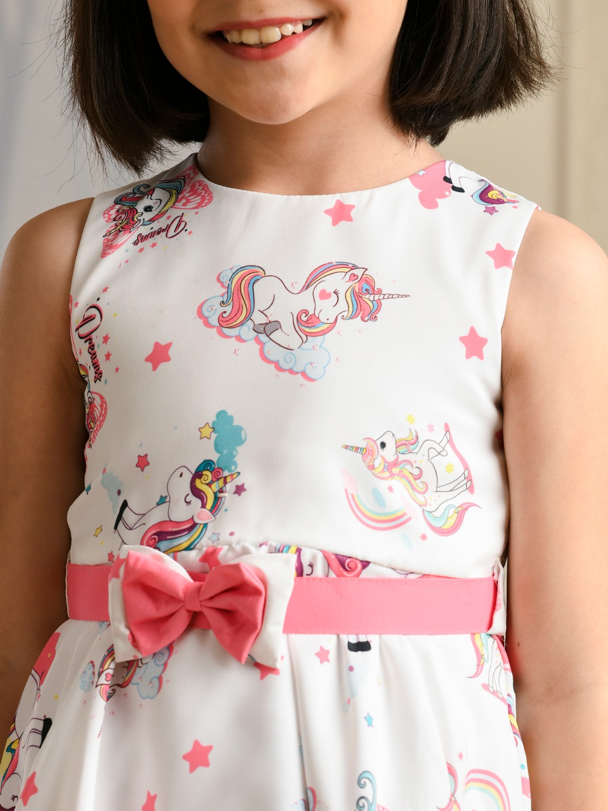 ALBION PREMIUM GIRLS NAPOLEON WHITE FROCK