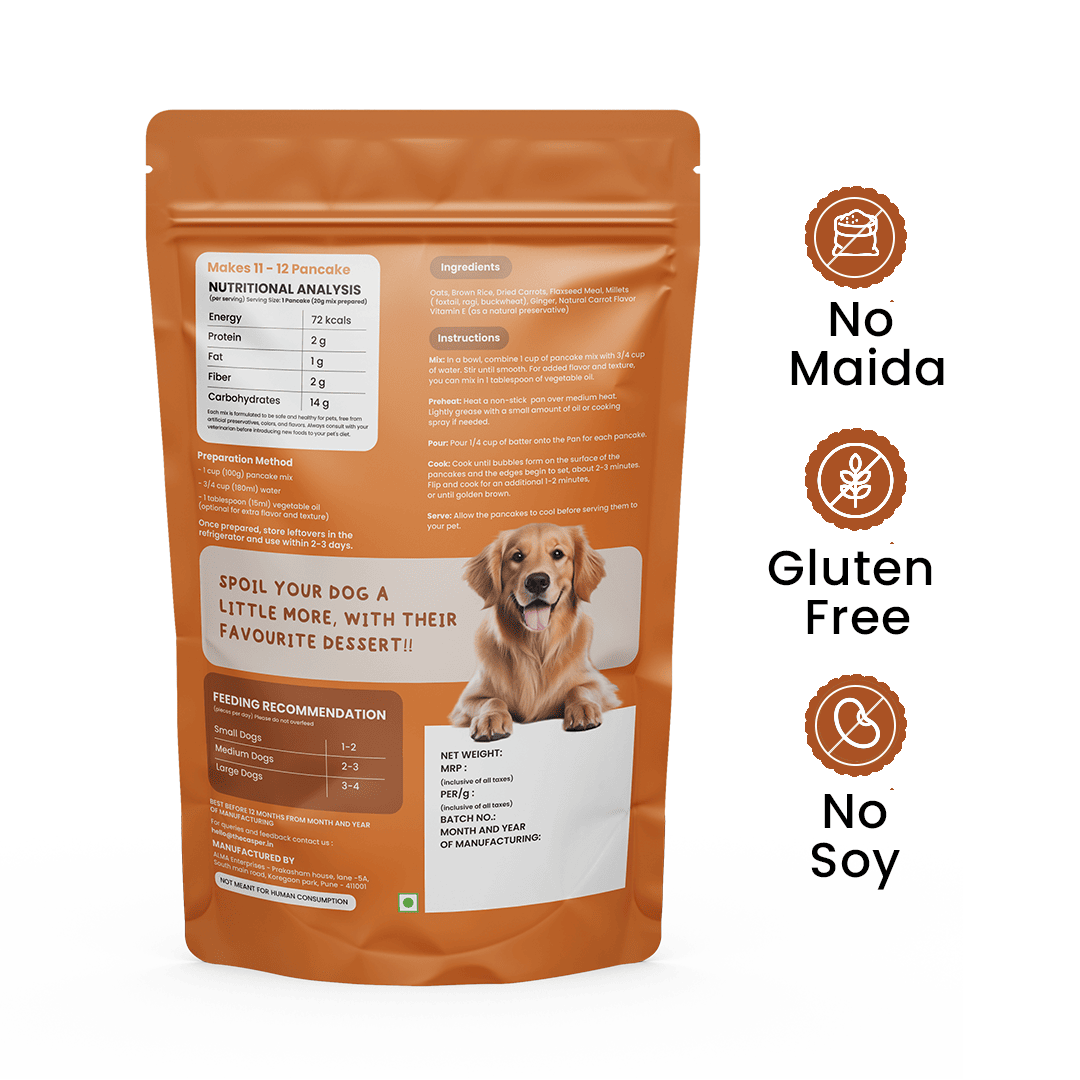 Casper Pancake Mix Carrot Flavour Dog Treat - 250g