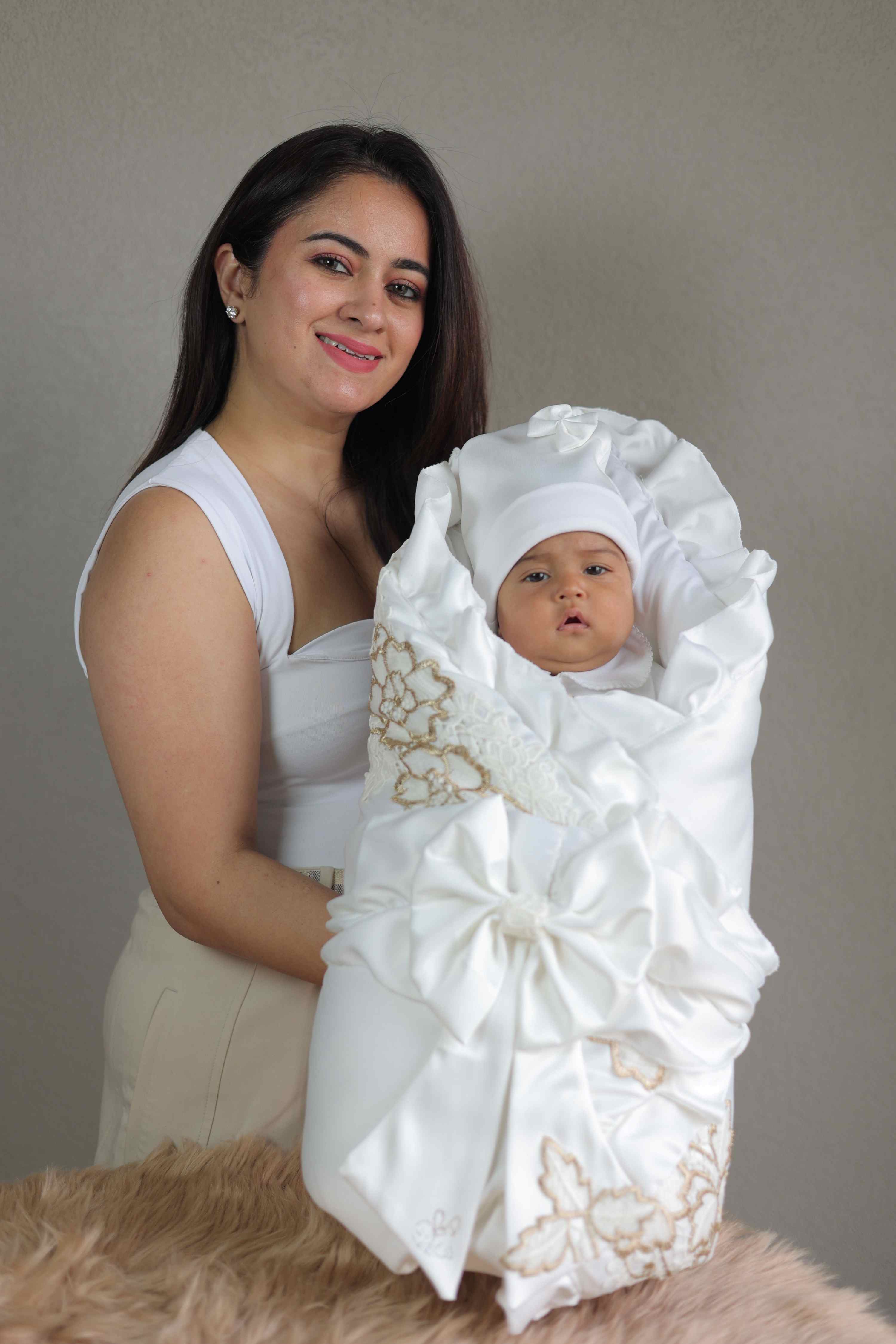 Blanc Belle Baby Drape Set