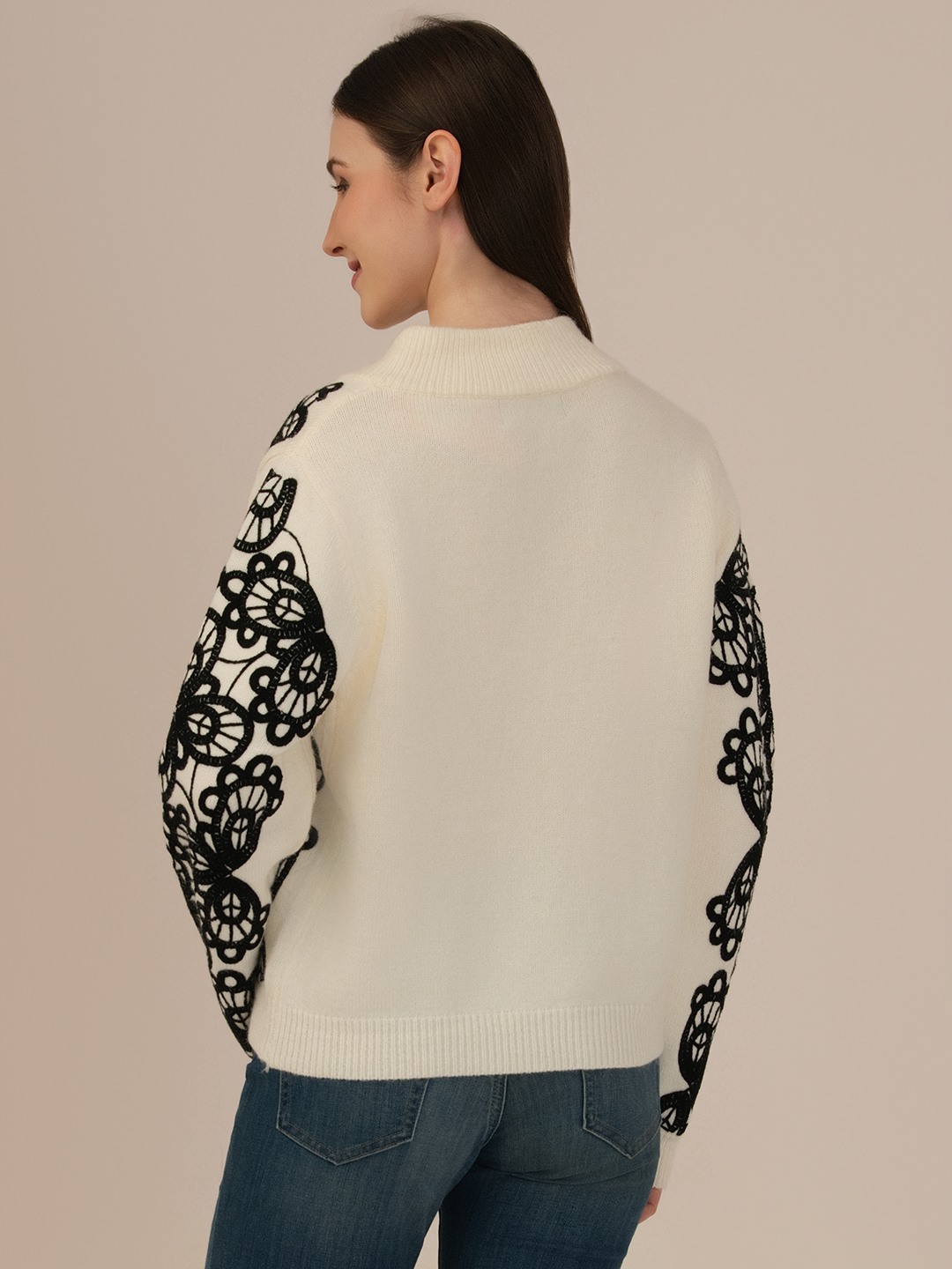 Albion Winter Classic Ladies Cream Woolen Top