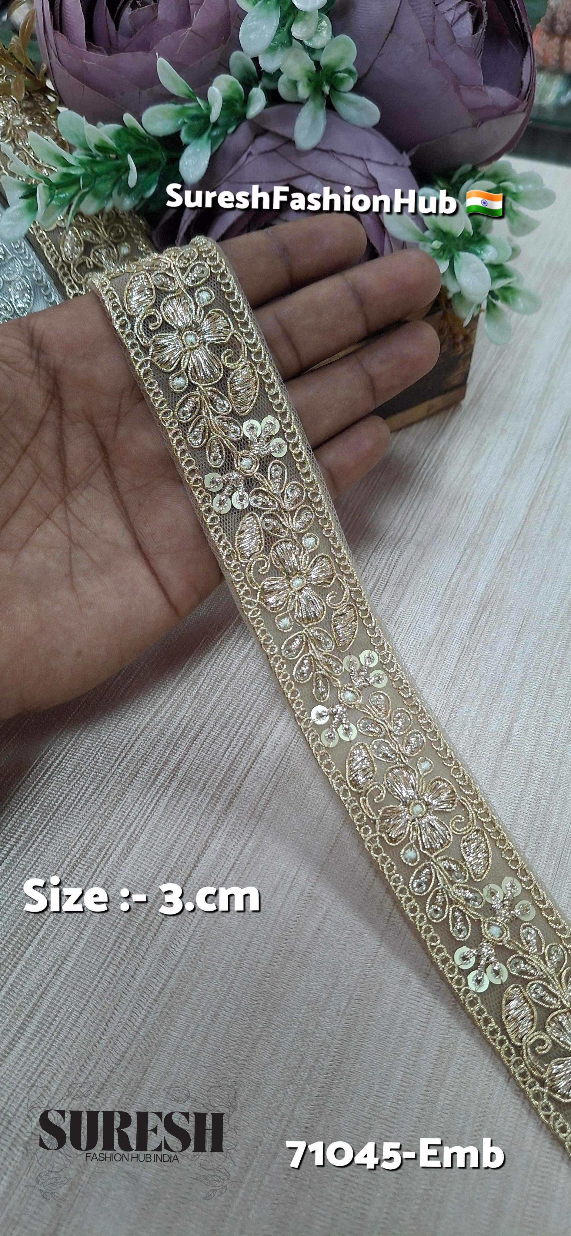 Pearl Elegance Embroidery Lace