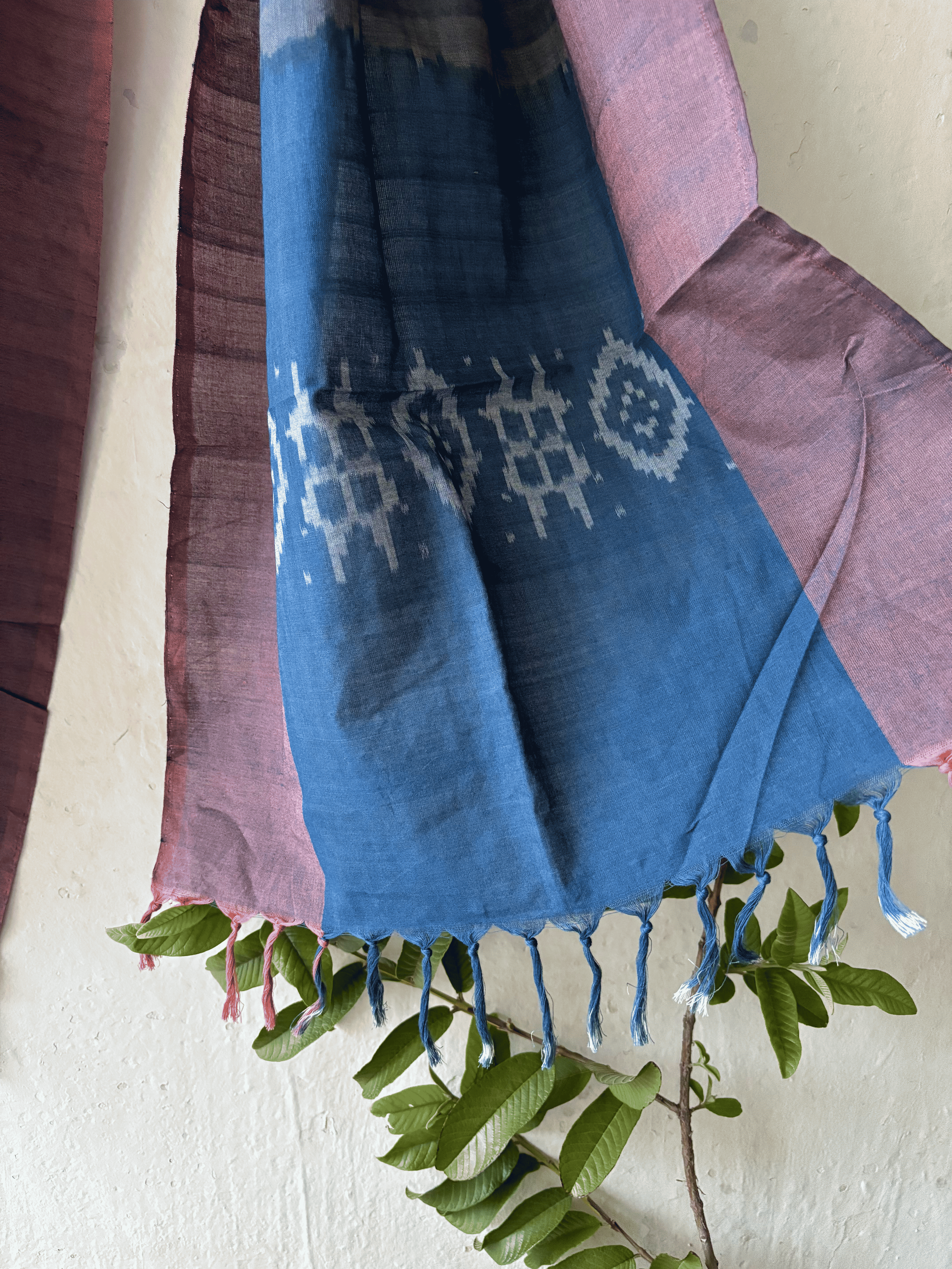 Natural Dyes Teliya Ikat Stole