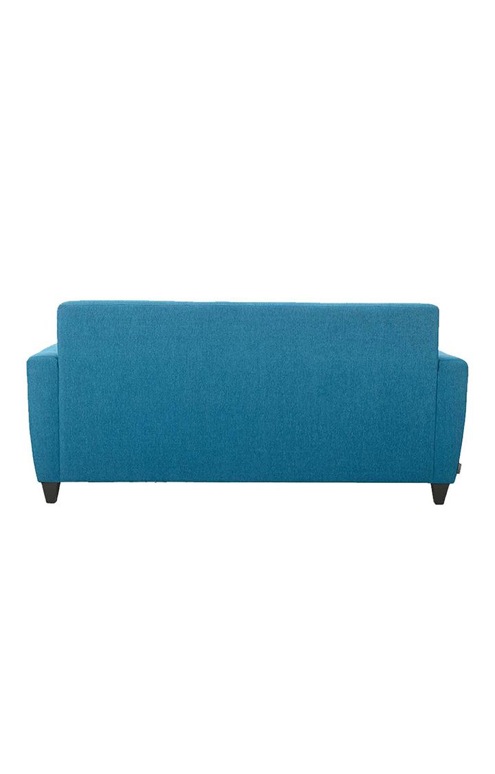 neudot Elegance Sofa for Living Room |3 Person Sofa|Premium Fabric with Cushioned Armrest | Solid Wood Frame|3 Seater in Scuba Blue Color