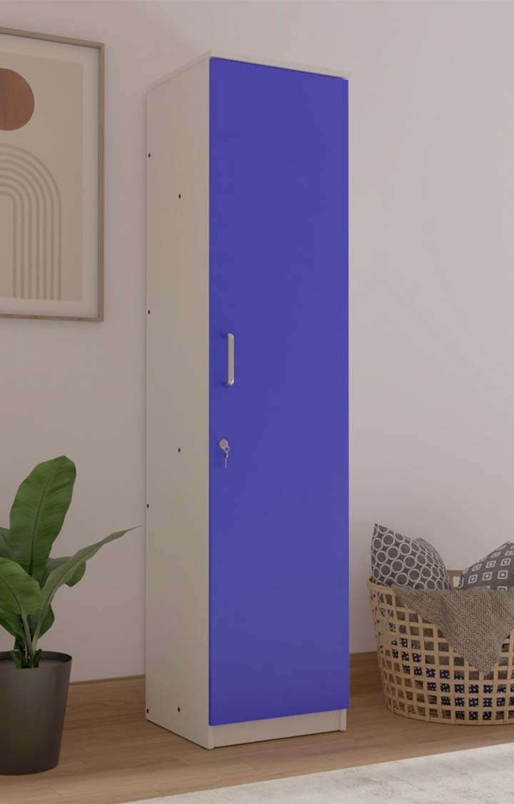 Adona Single Door Wardrobe - Blue