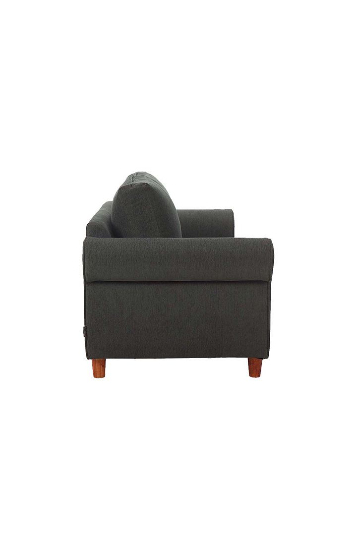 neudot Melody Sofa for Living Room |3 Persons Sofa|Premium Fabric with Padded Cushioned Armrest | Solid Wood Frame|3 Seater in Slate Grey Color
