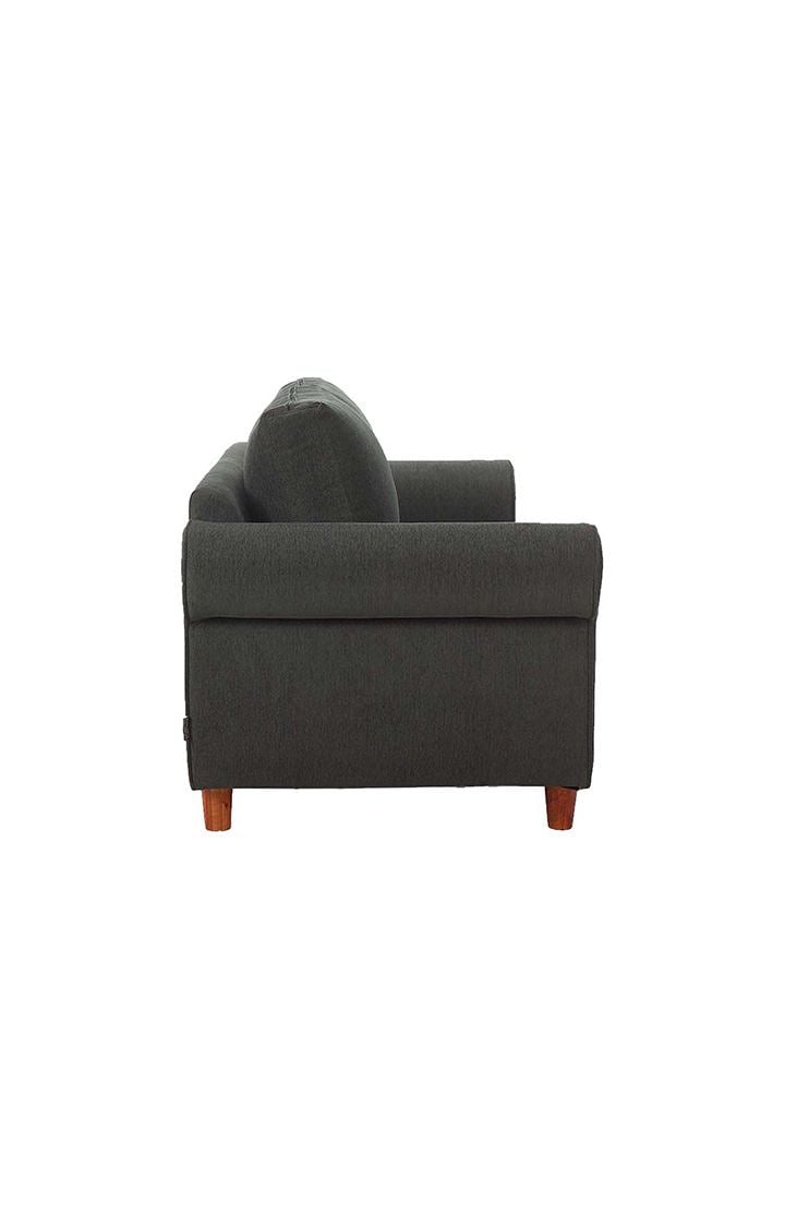 neudot Melody Sofa for Living Room |3 Persons Sofa|Premium Fabric with Padded Cushioned Armrest | Solid Wood Frame|3 Seater in Slate Grey Color