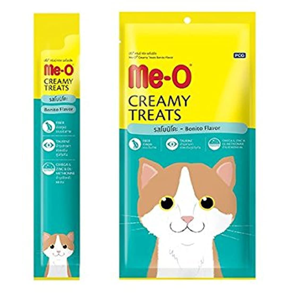 Me O Creamy Salmon and Creamy Bonito Cat Treat Combo (2 x 60g)