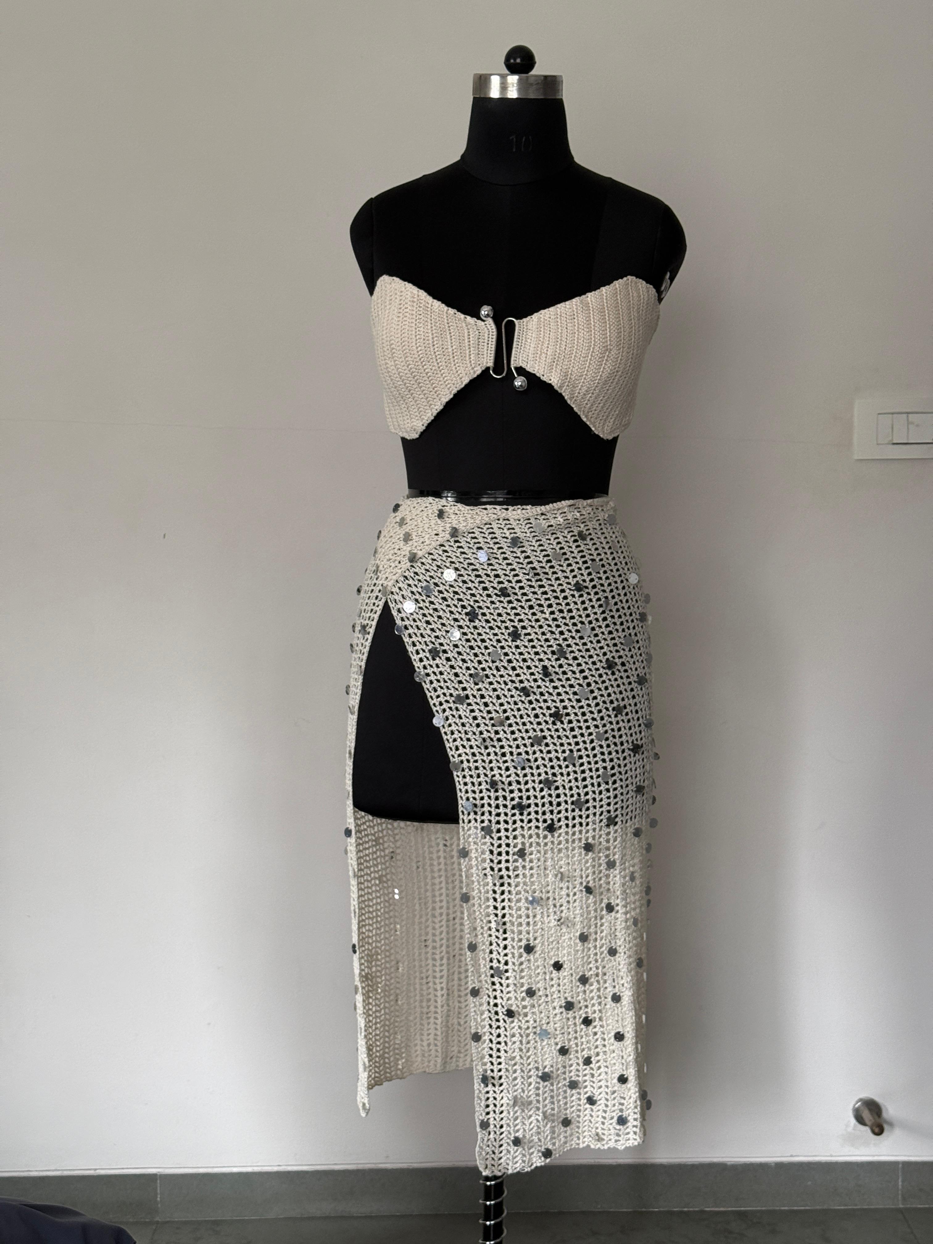 Starry Coast Sequin Skirt