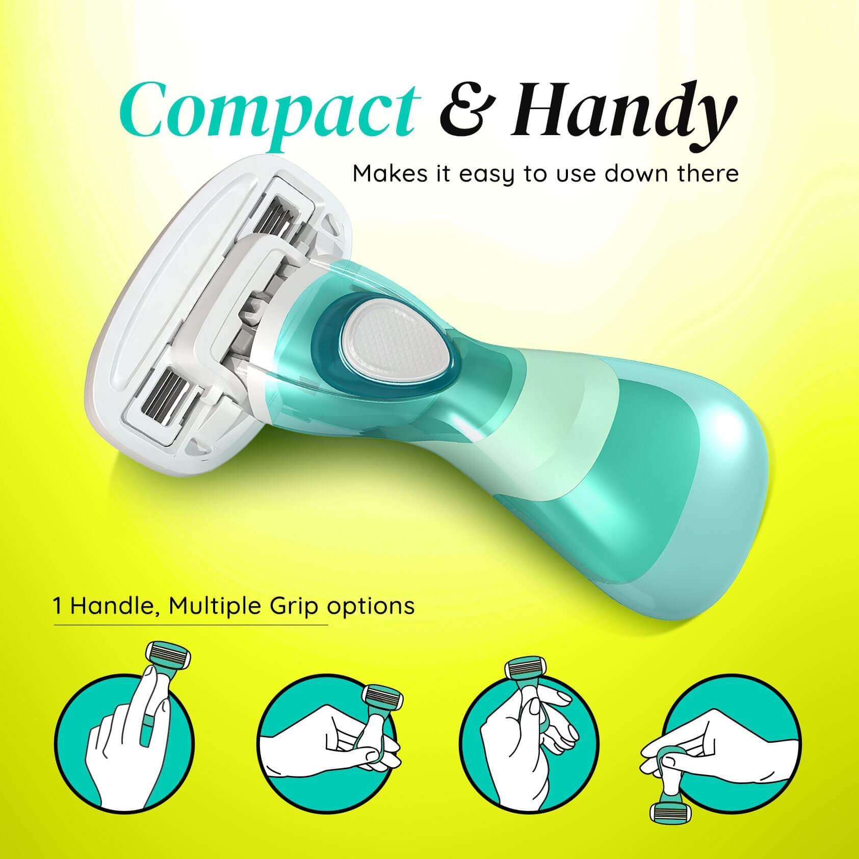 LetsShave | LetsShave Body and Groin Razor for Men with free Transparent Shave Gel | 3 Blade painless Groin and Body Hair Remover with Dual Moisture Bars | Compact Razor with Clamshell Travel Case 6
