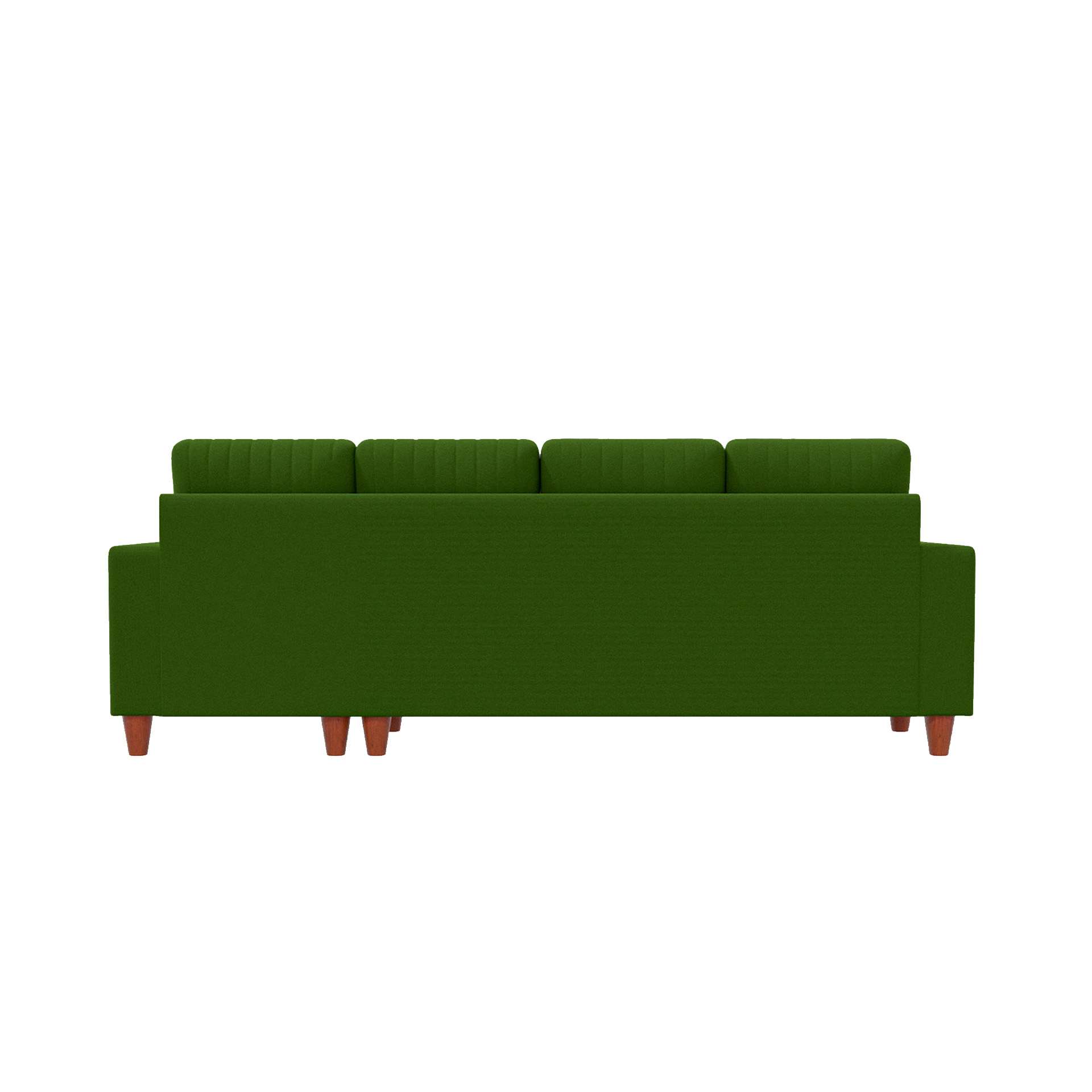 neudot Roman RHS Sectional Sofa for Living Room |6 Person Sofa|Premium Fabric with Cushioned Armrest | Solid Wood Frame|6 Seater in Emerald Green Color