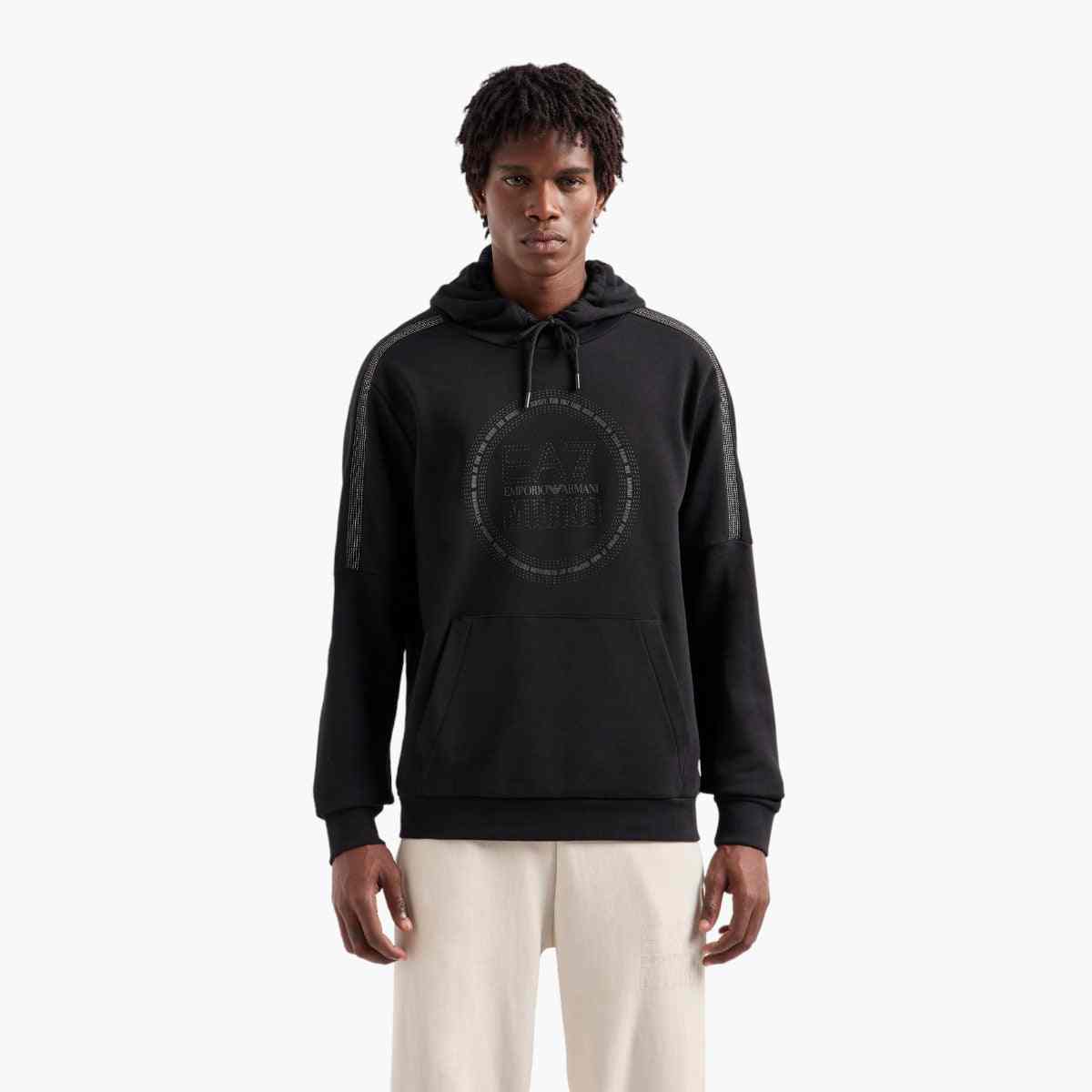 Cotton Blend Hooded Sweatshirt