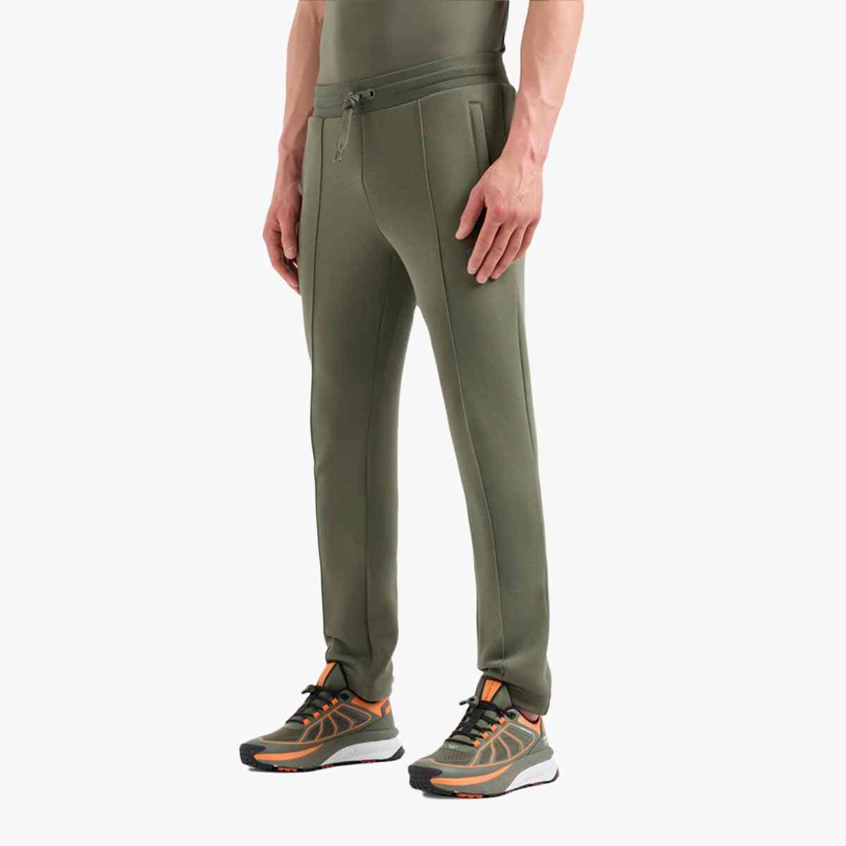 Regular Fit Tennis Club Cotton Joggers With Decorative Seam