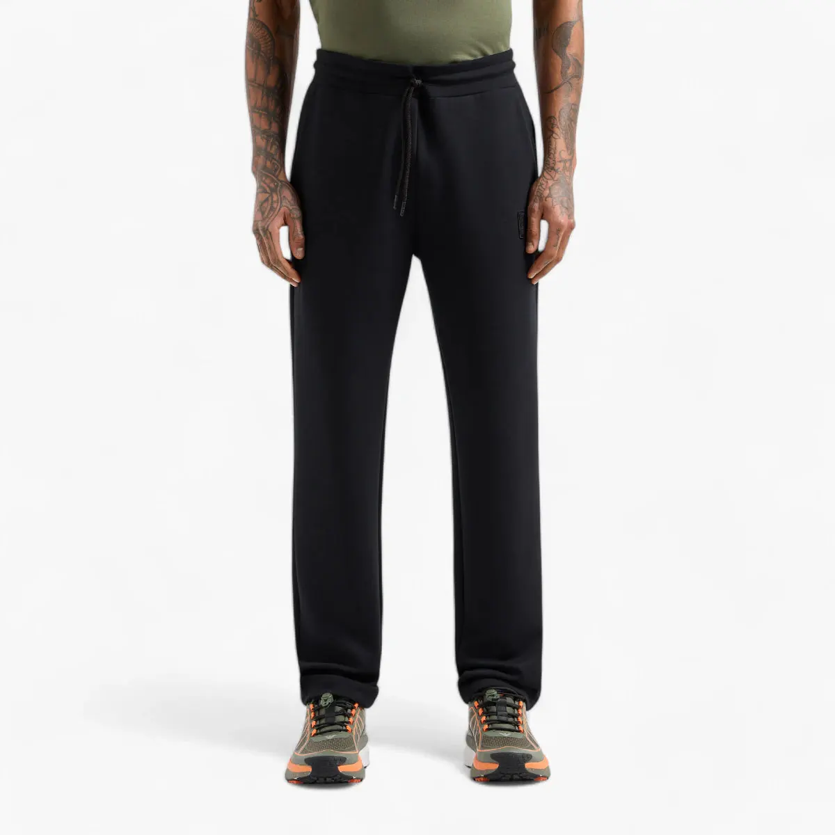 Lux Identity Trousers With Embroidered Logo Patch
