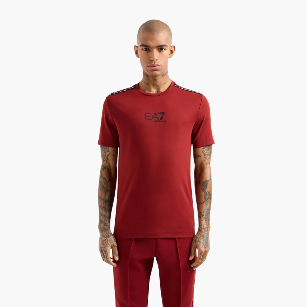 Logo Series Regular Fit Crewneck T-Shirt With Embroidered Logo