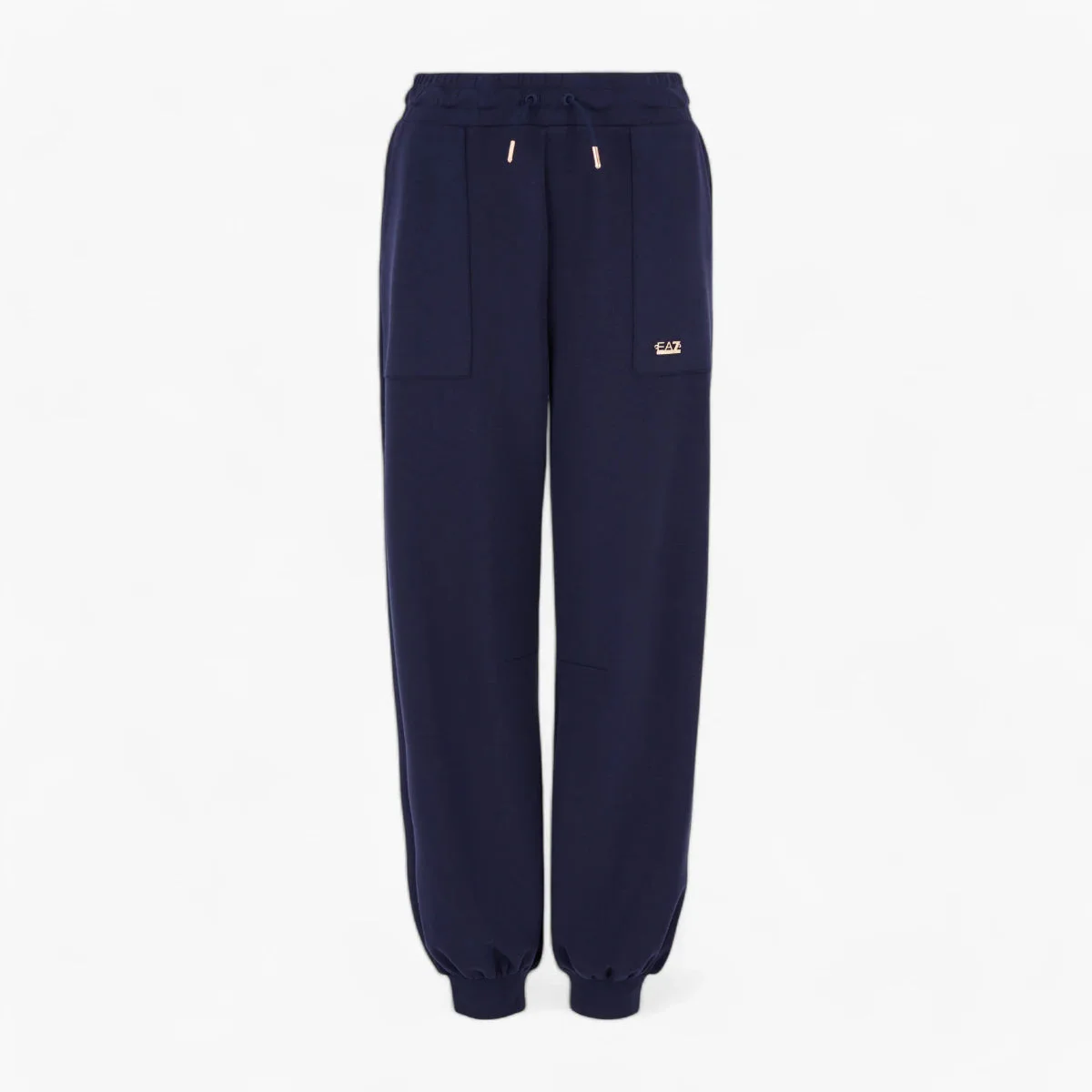 Regular Fit Joggers With Gold Logo Plaque