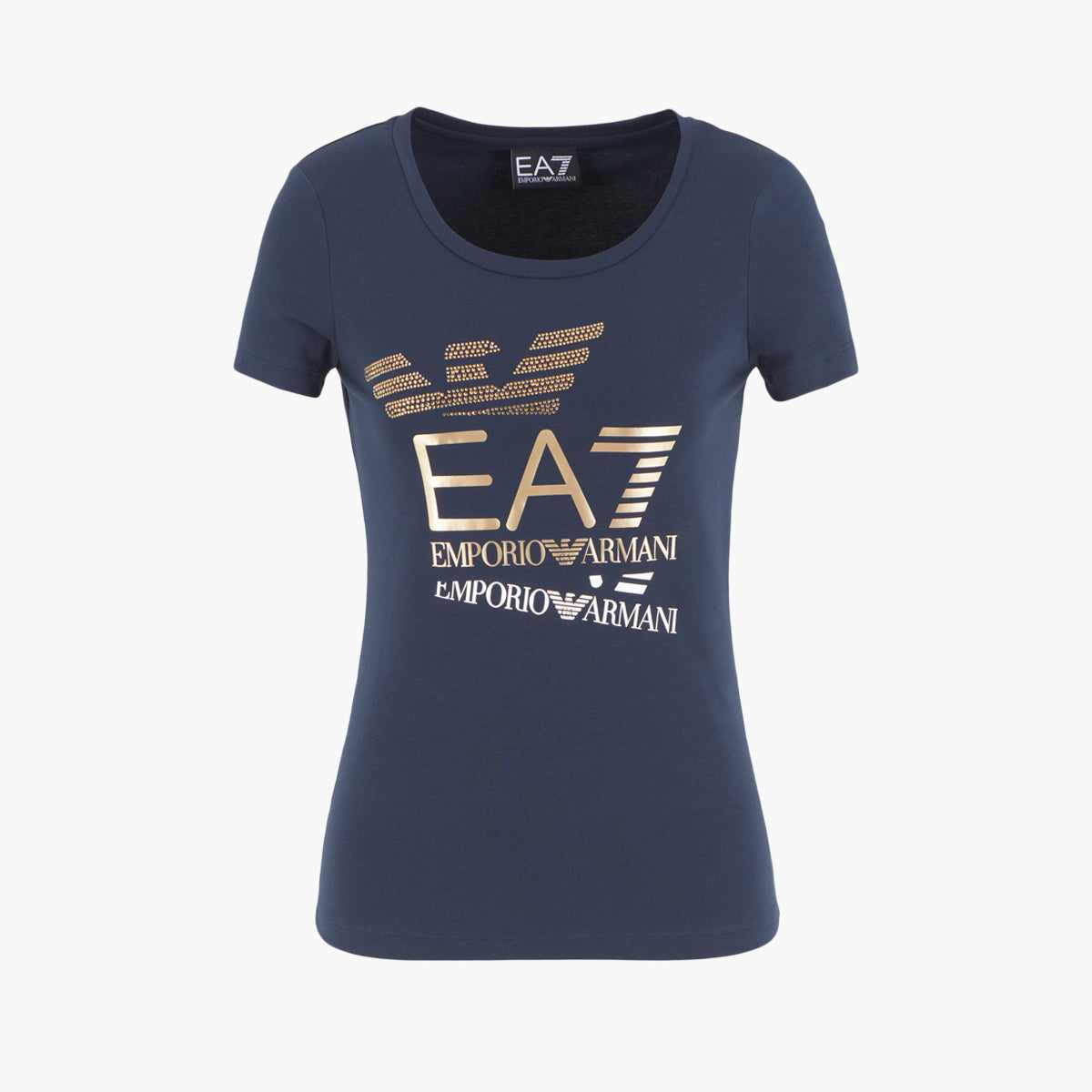 Slim Fit Cotton Crewneck Logo Series T-Shirt