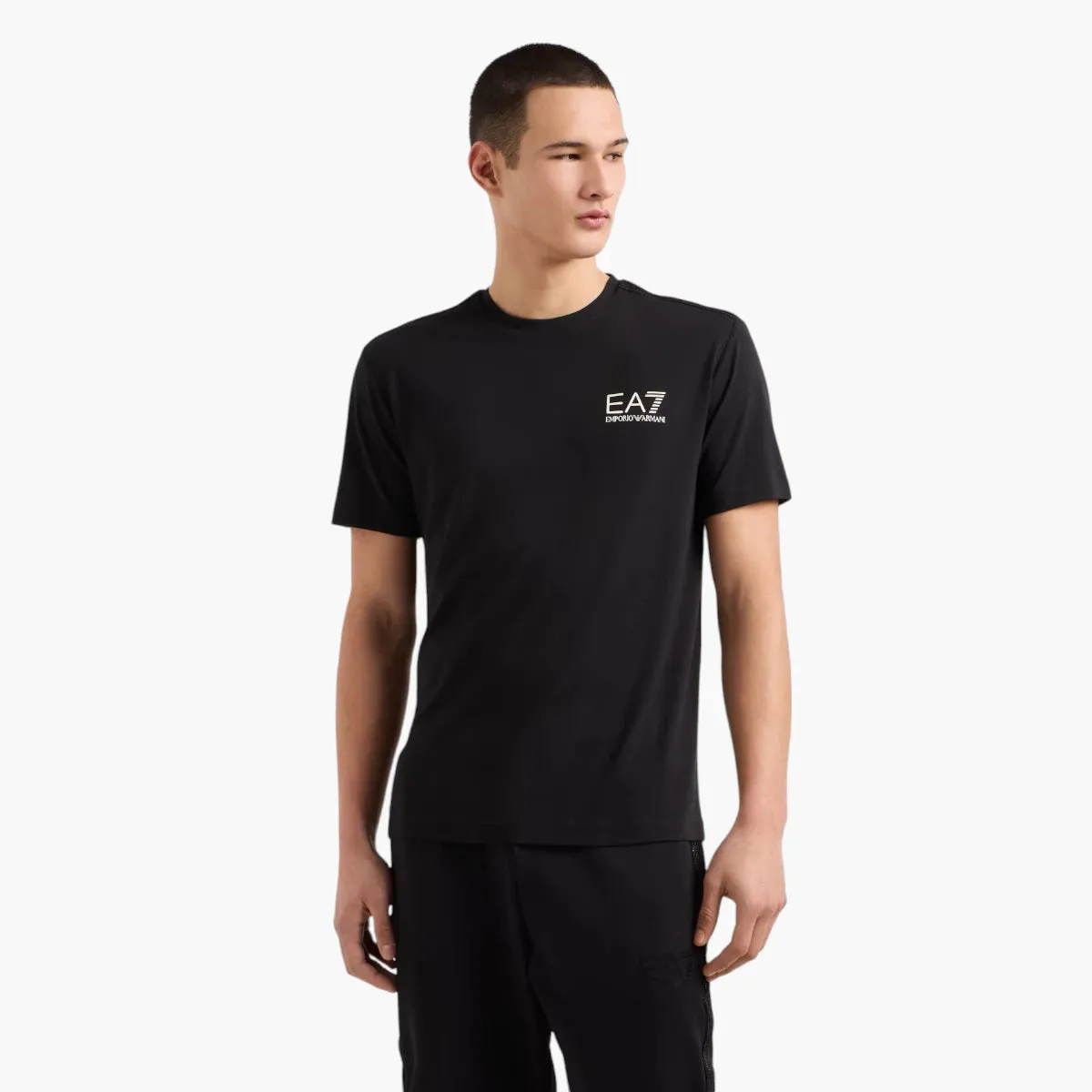 Gold Label Slim Fit Cotton Crewneck T-Shirt With Shoulder Detailing