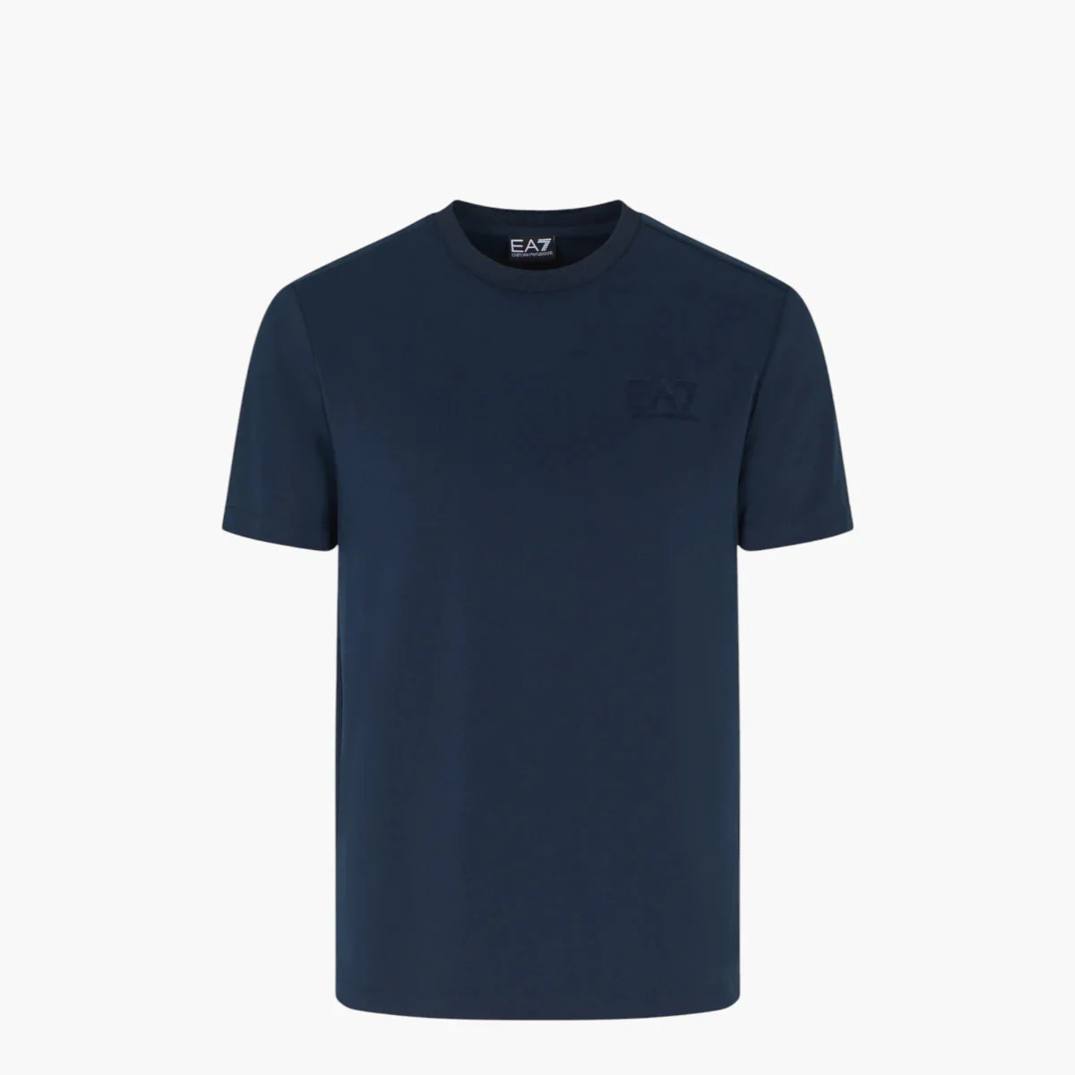 Regular Fit Crewneck T-Shirt With Monochromatic Logo