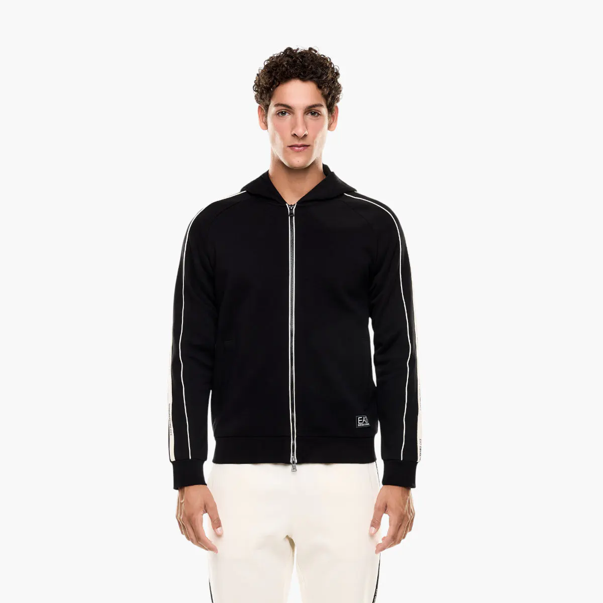 Regular Fit Logo Series Zip Up Hoodie