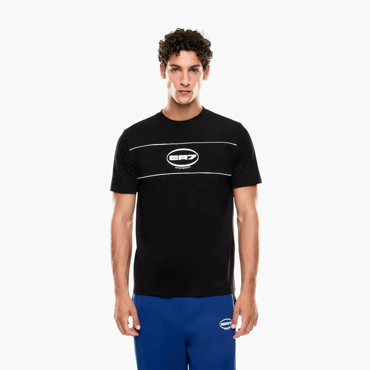 Regular Fit Logo Series T-Shirt With Contrasting Logo
