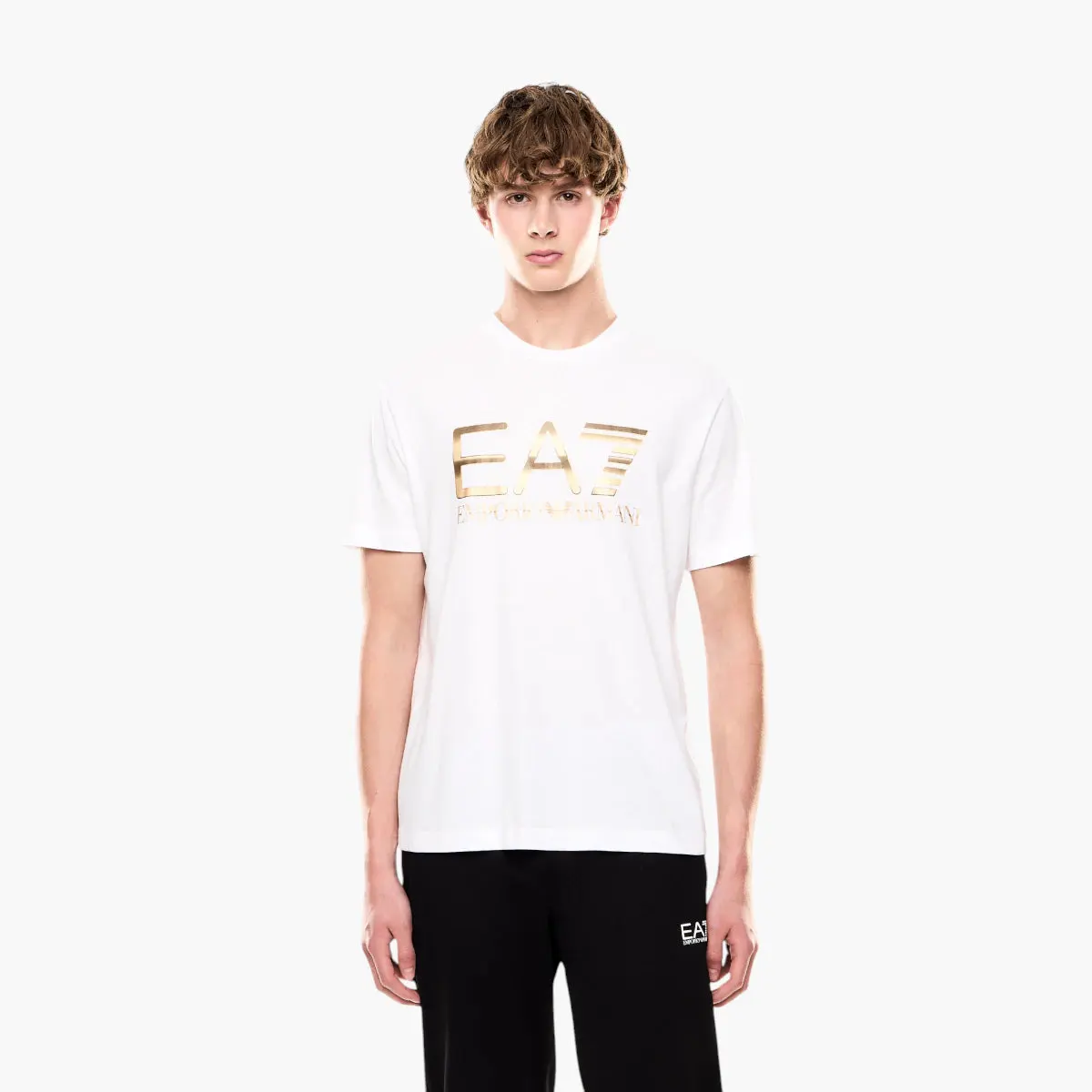 Regular Fit Logo Series Cotton T-Shirt With Oversized Logo