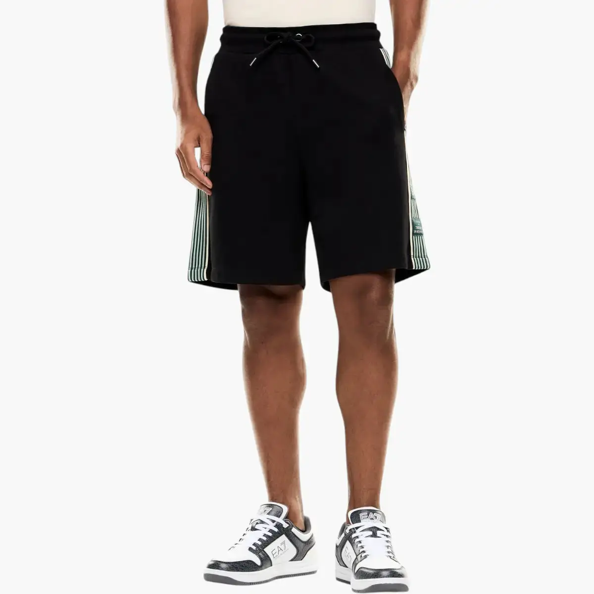Logo Series Shorts With Grosgrain Details