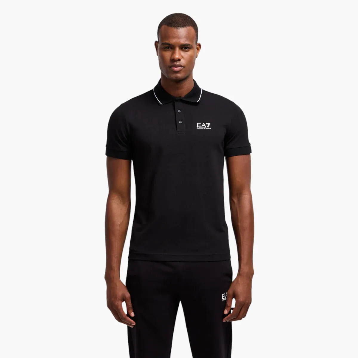Core Identity Slim Fit Cotton Polo Shirt With 3 Button Closure