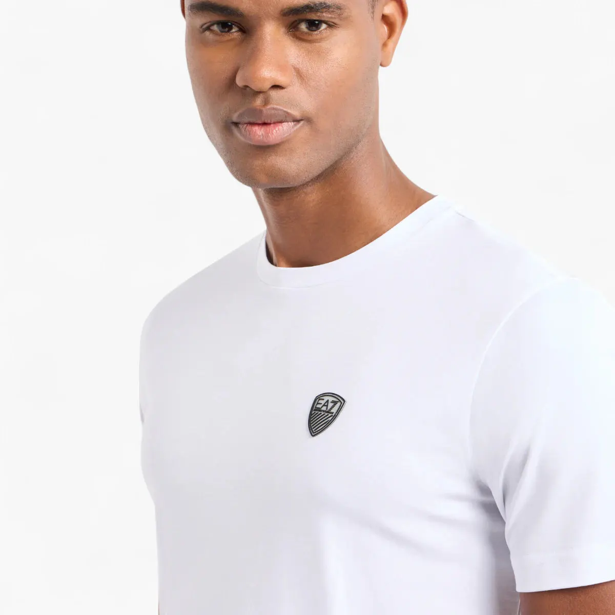 Slim Fit Premium Shield Crewneck T-Shirt