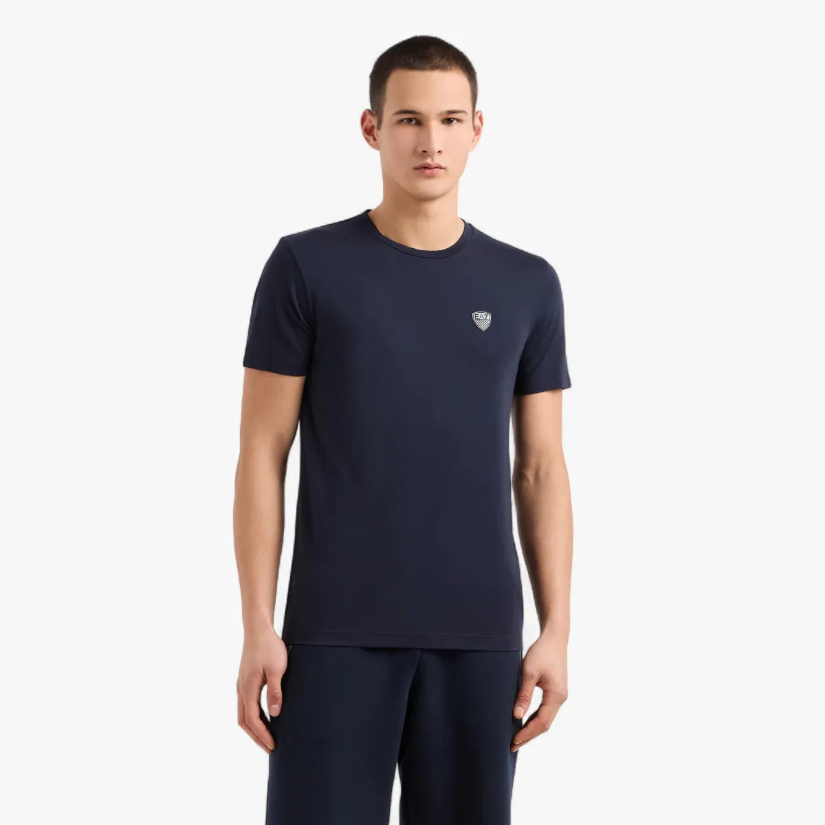 Slim Fit Premium Shield Crewneck T-Shirt