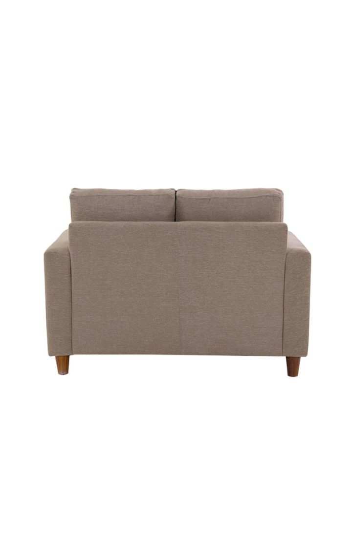 neudot Roman Sofa for Living Room |2 Persons Sofa|Premium Fabric with Cushioned Armrest | Solid Wood Frame|2 Seater in Desert Brown Color