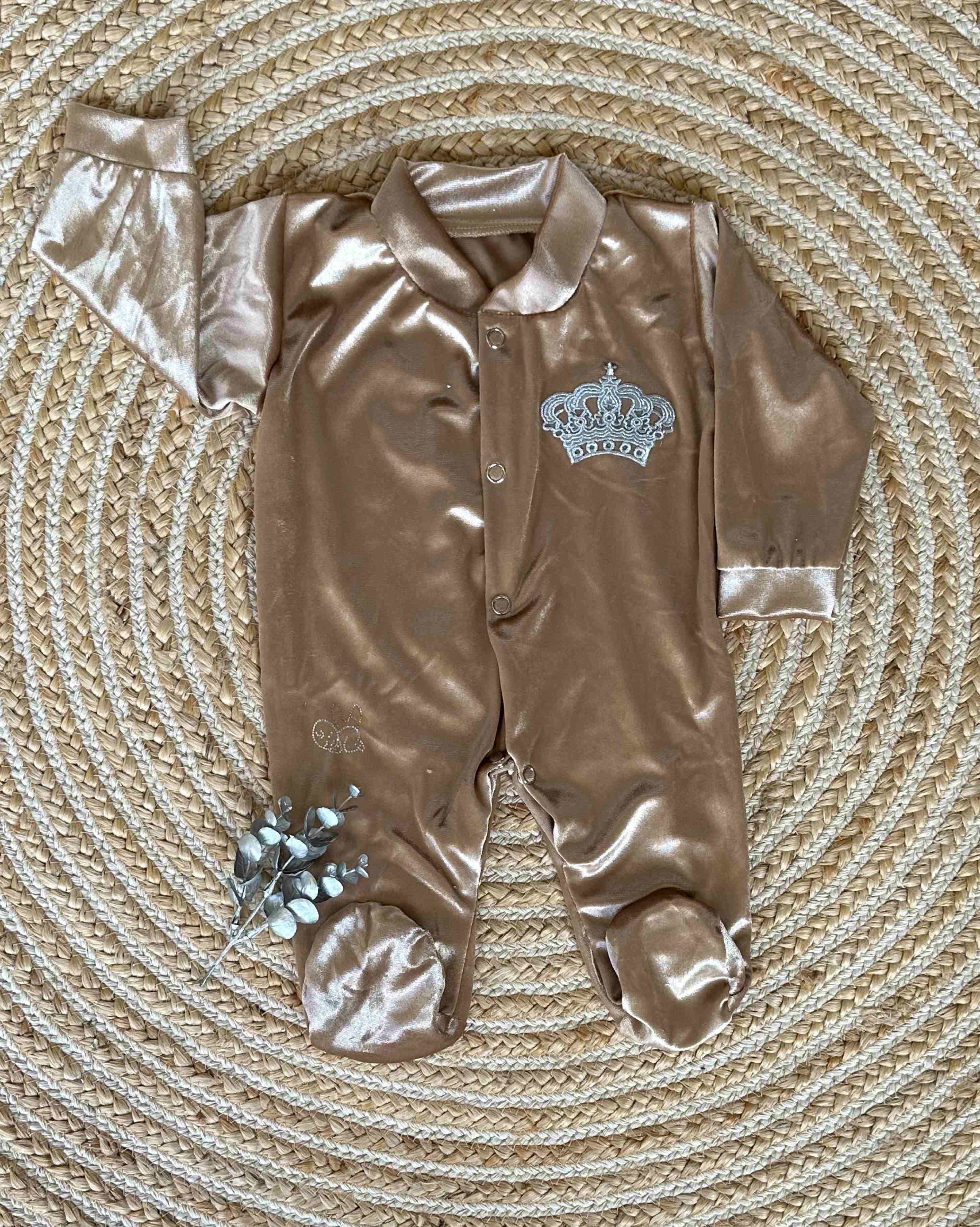 LUXE GLIMMERING GOLD ROMPER SET