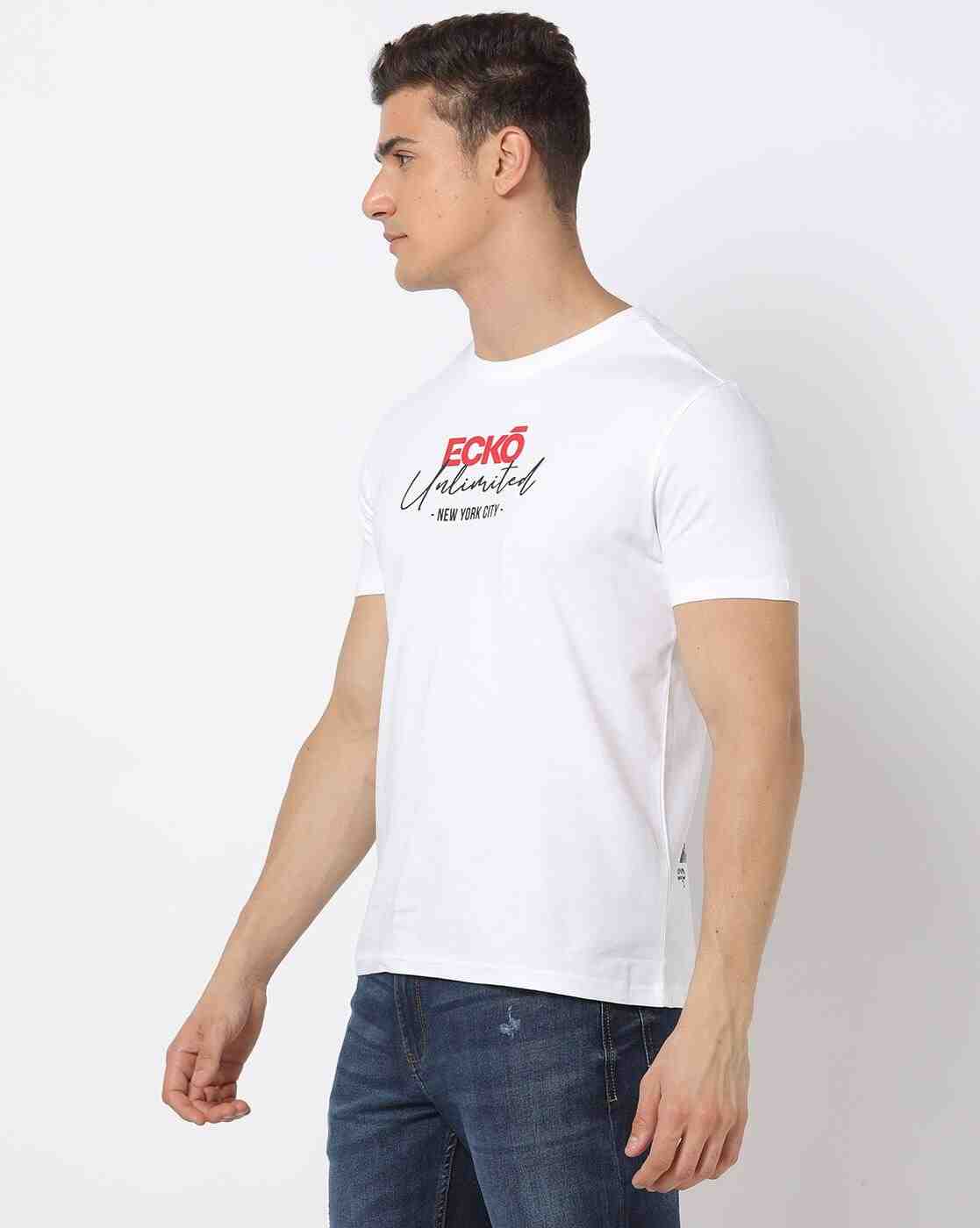 ECKO UNLTD | Men Logo Print Regular Fit Crew-Neck T-Shirt|2