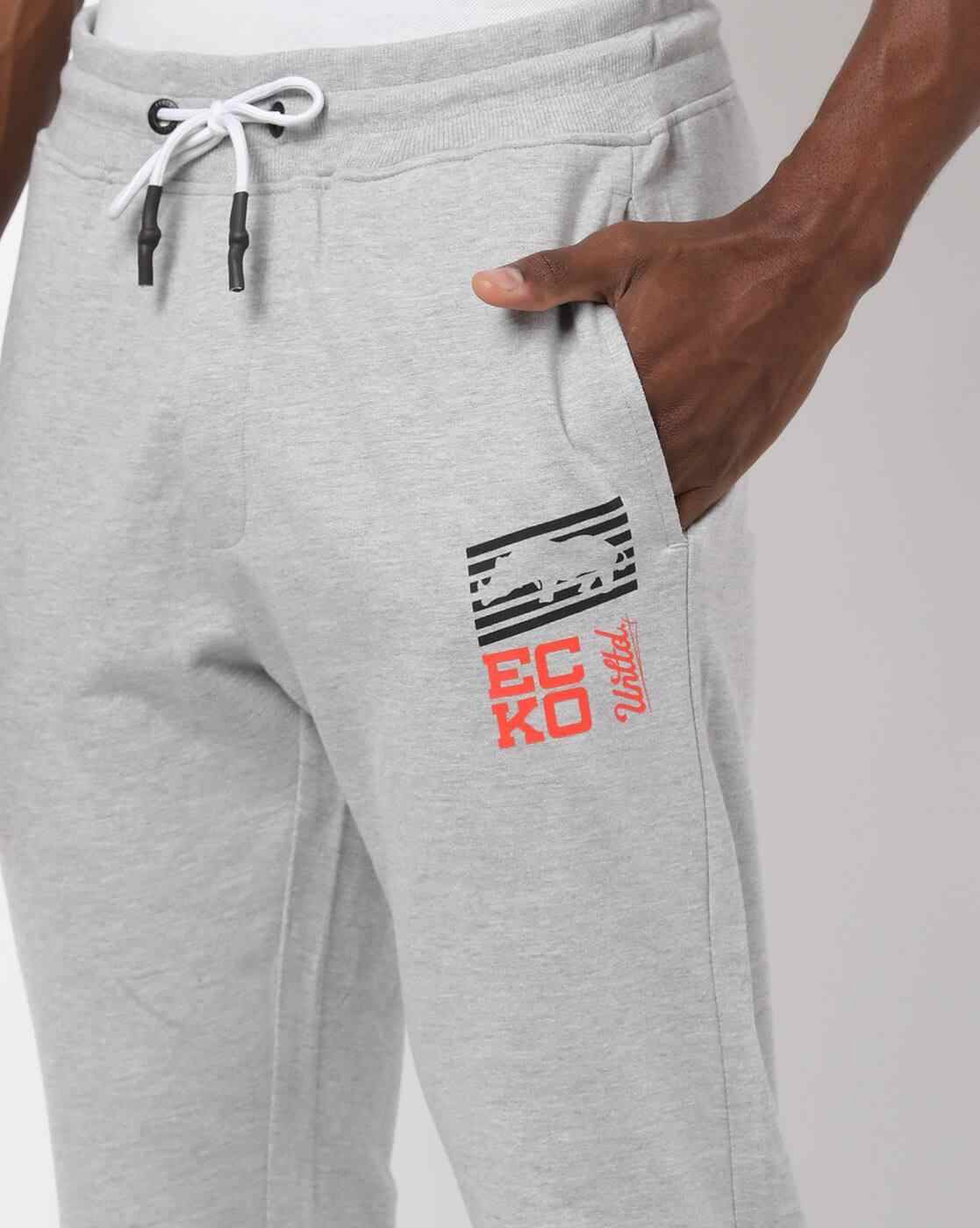 ECKO UNLTD | Men Brand Print Joggers with Insert Pockets|3
